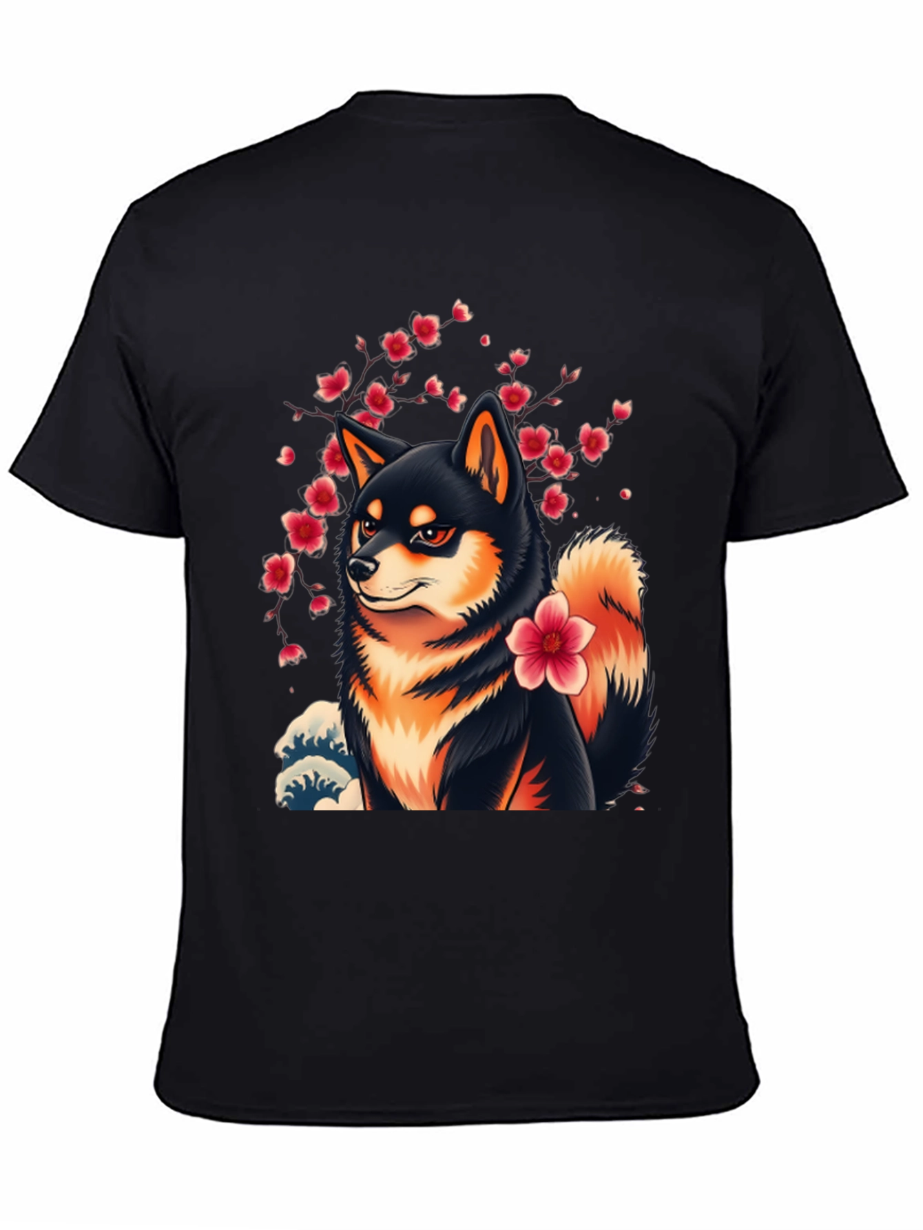 Shiba Inu Cherry Blossom T-Shirt