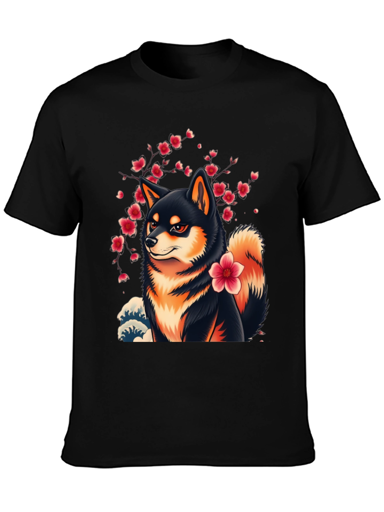 Shiba Inu Cherry Blossom T-Shirt