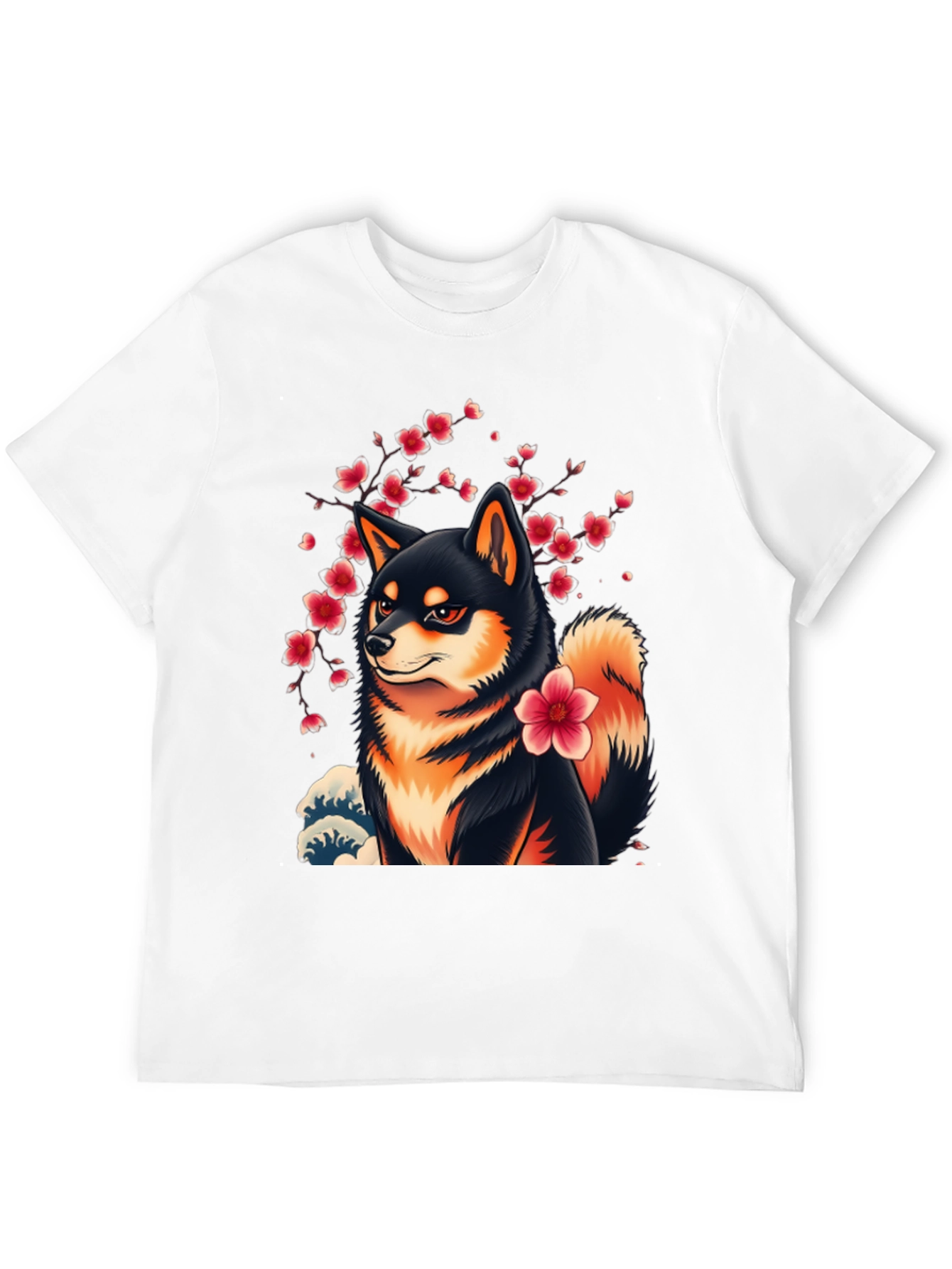 Shiba Inu Cherry Blossom T-Shirt