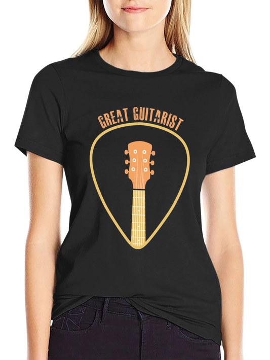 Great Guitarist Graphic Tee - Black