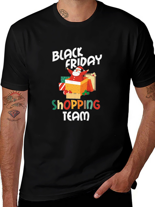 Black Friday Shopping Team Santa T-Shirt