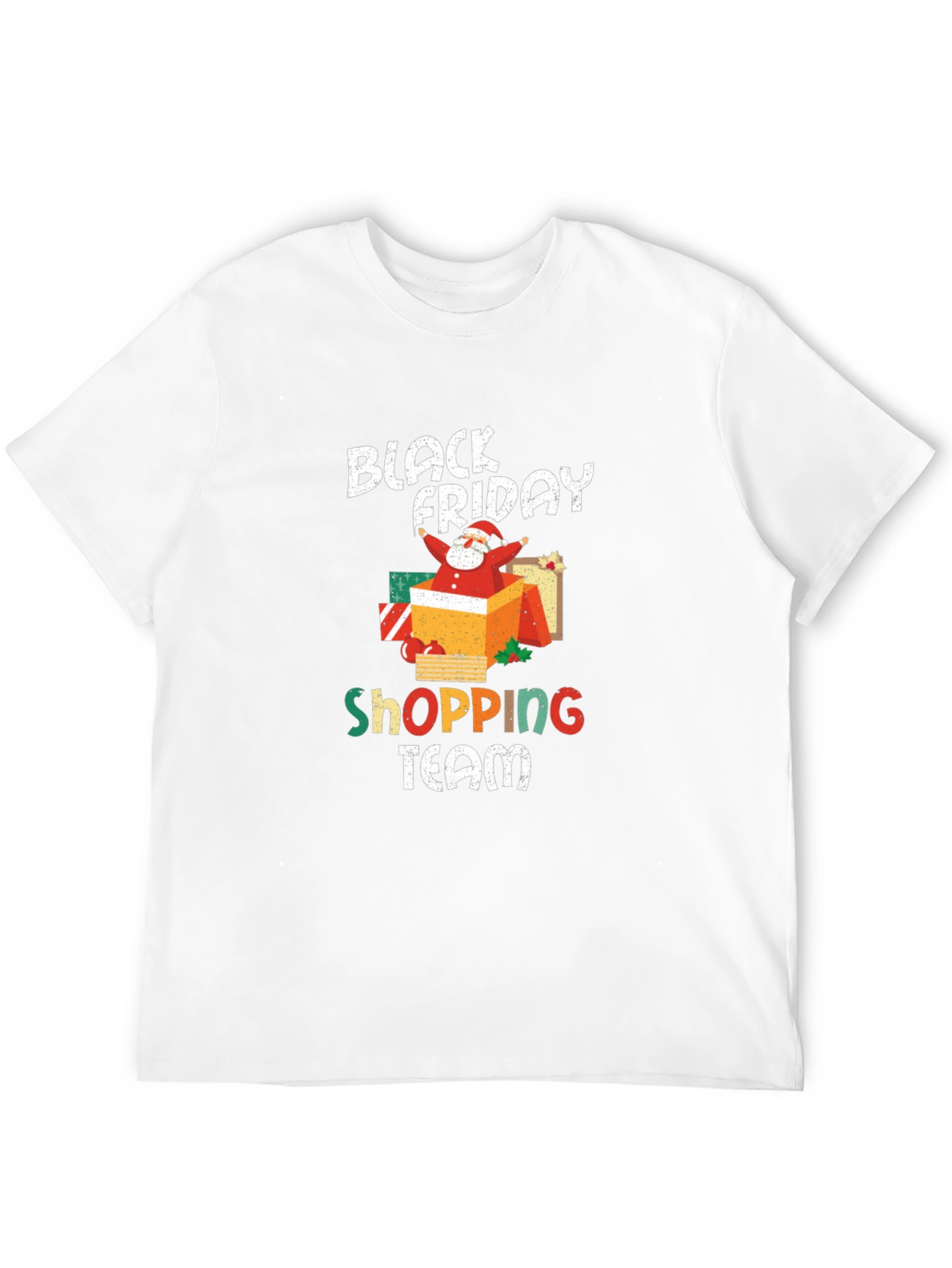 Black Friday Shopping Team Santa T-Shirt