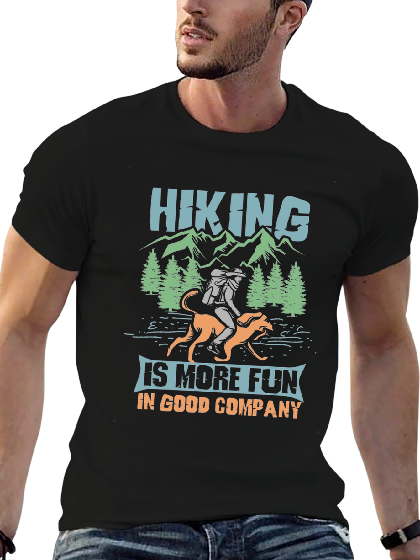 Hiking with Dog T-Shirt - Good Company Adventure Tee