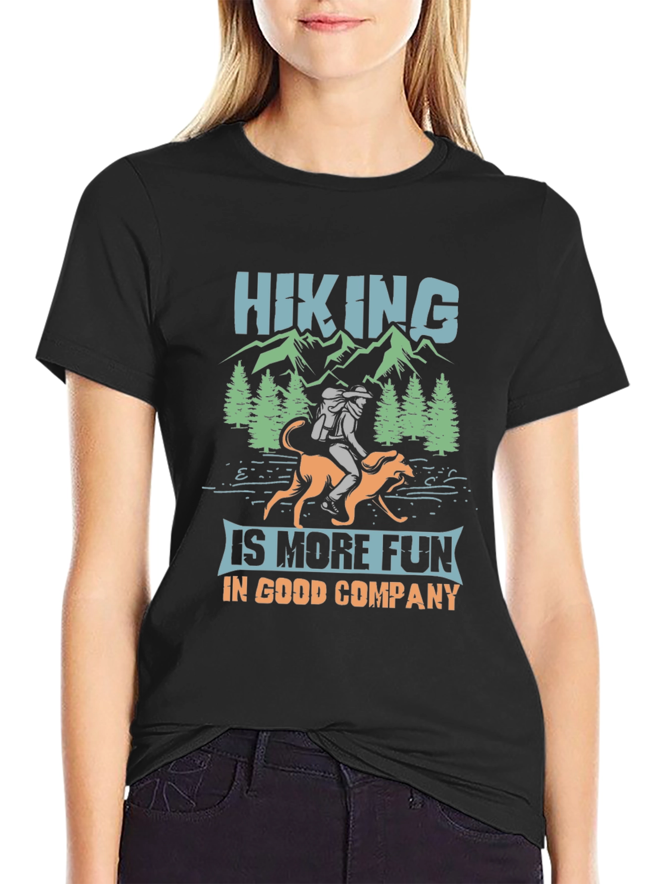 Hiking with Dog T-Shirt - Good Company Adventure Tee