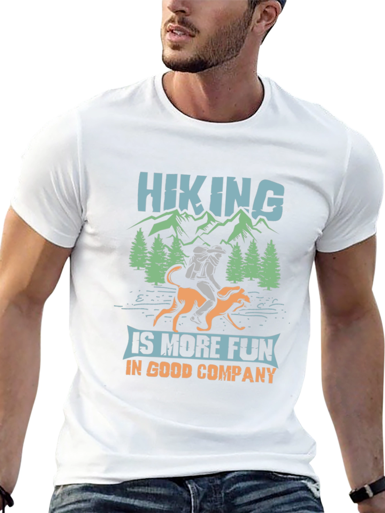 Hiking with Dog T-Shirt - Good Company Adventure Tee