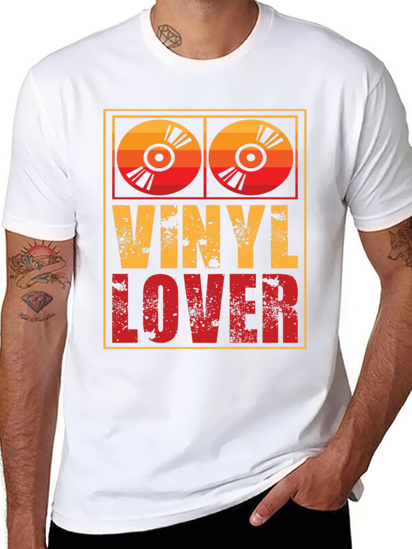 Retro Vinyl Lover T-Shirt - Music Fan Tee