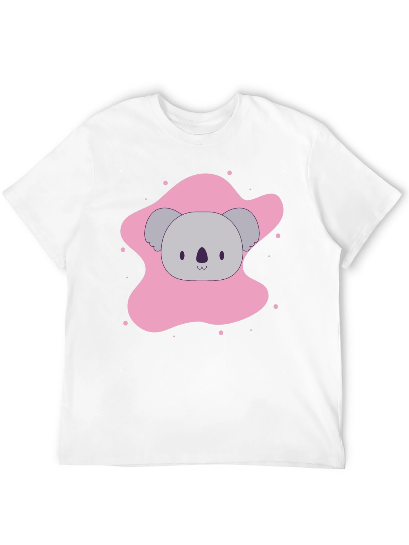 Cute Koala Graphic Tee - Soft Black T-Shirt