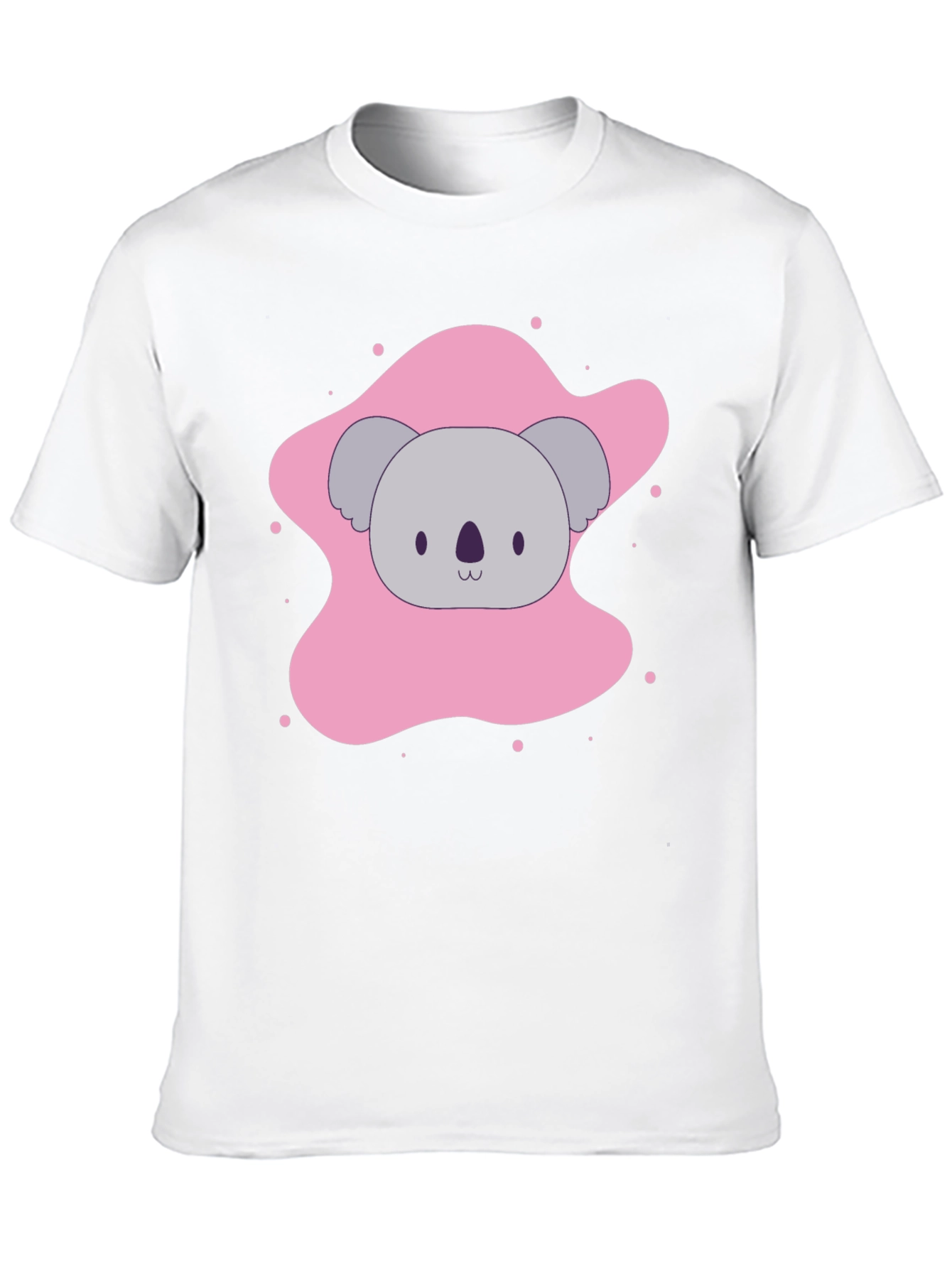 Cute Koala Graphic Tee - Soft Black T-Shirt