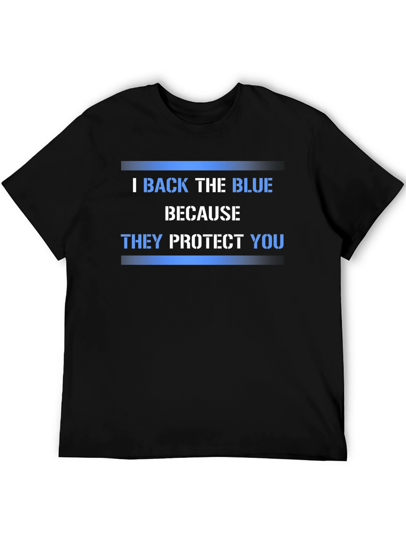 I Back The Blue Graphic T-Shirt