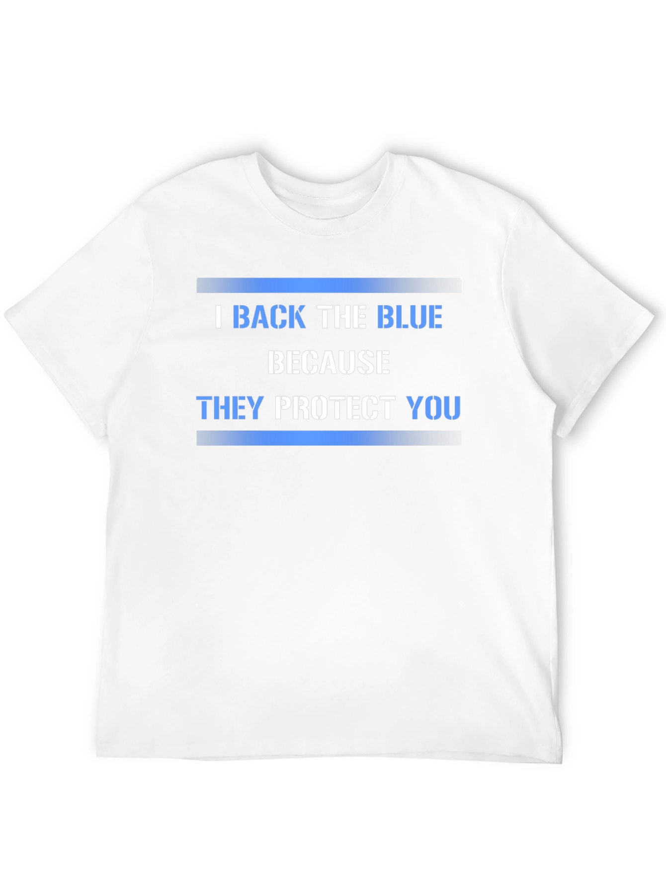 I Back The Blue Graphic T-Shirt