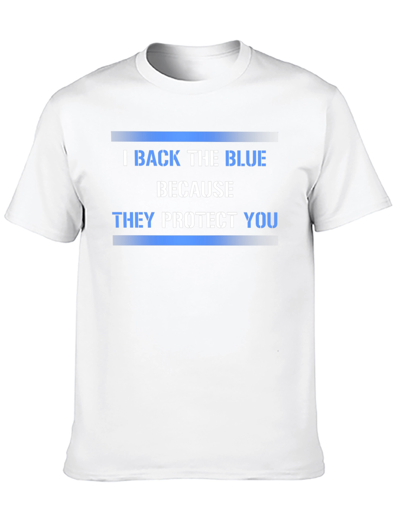 I Back The Blue Graphic T-Shirt