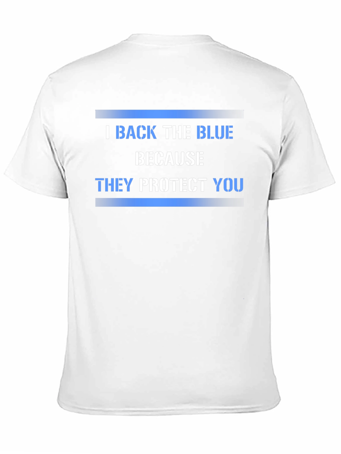 I Back The Blue Graphic T-Shirt