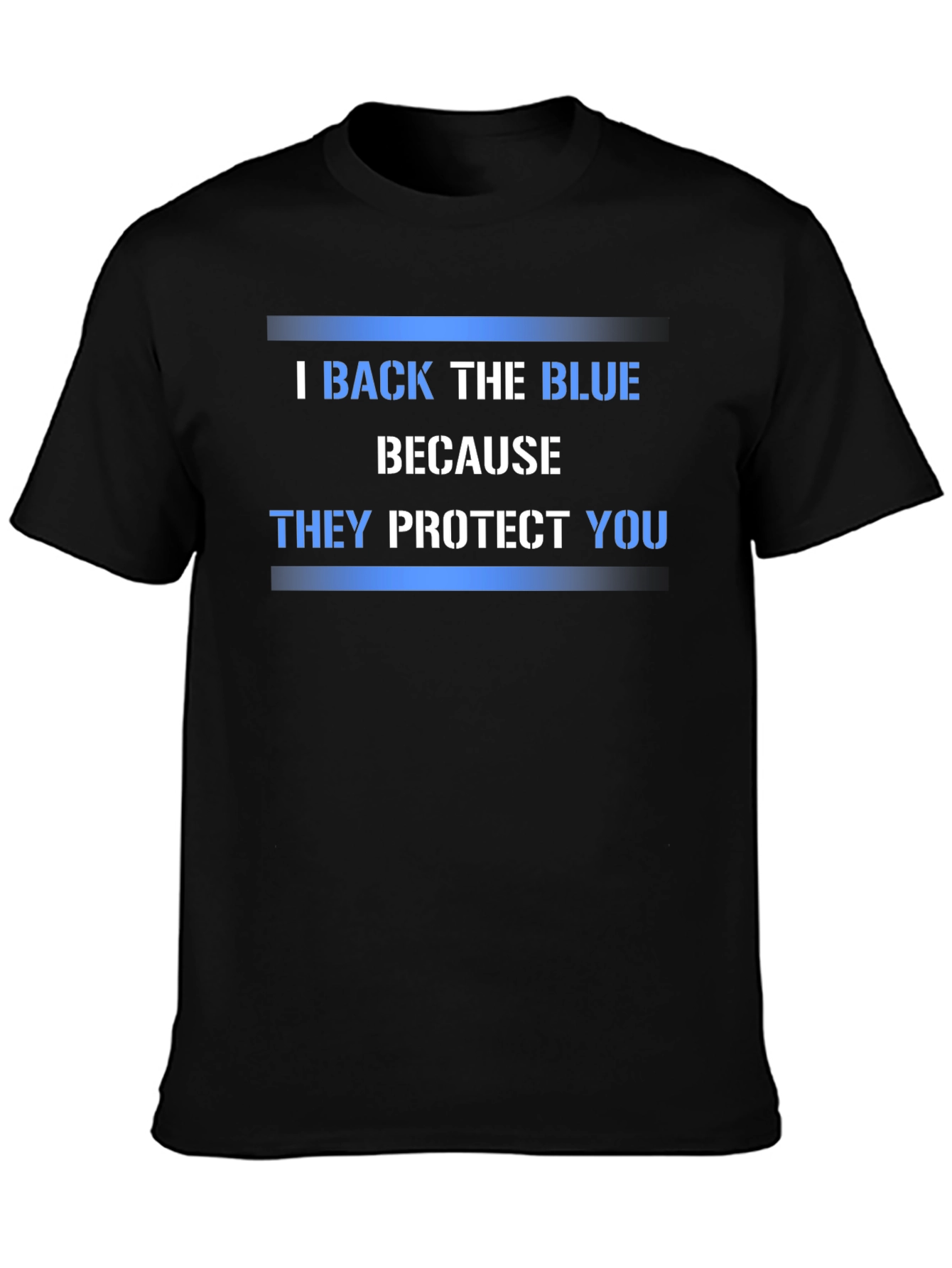I Back The Blue Graphic T-Shirt