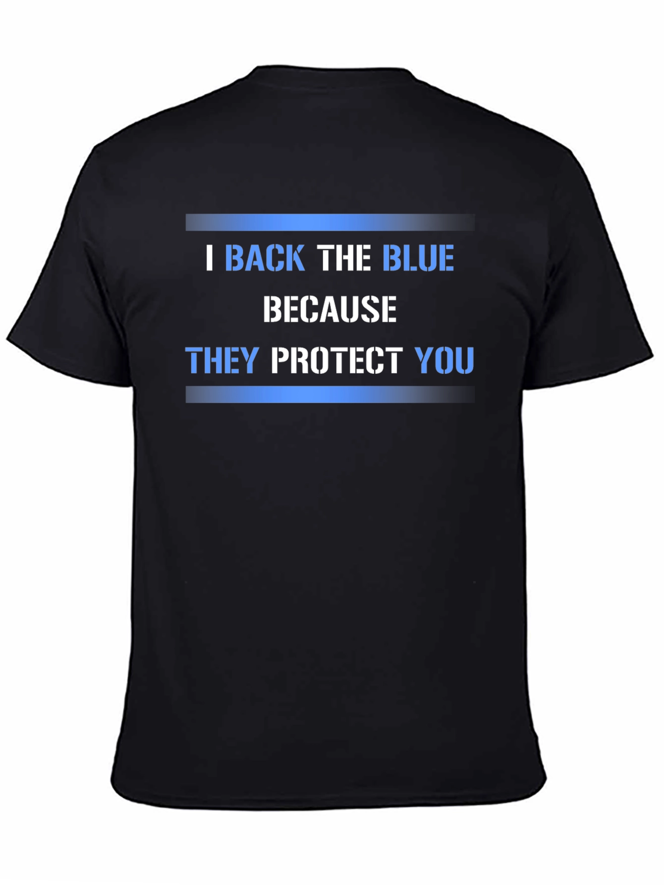 I Back The Blue Graphic T-Shirt