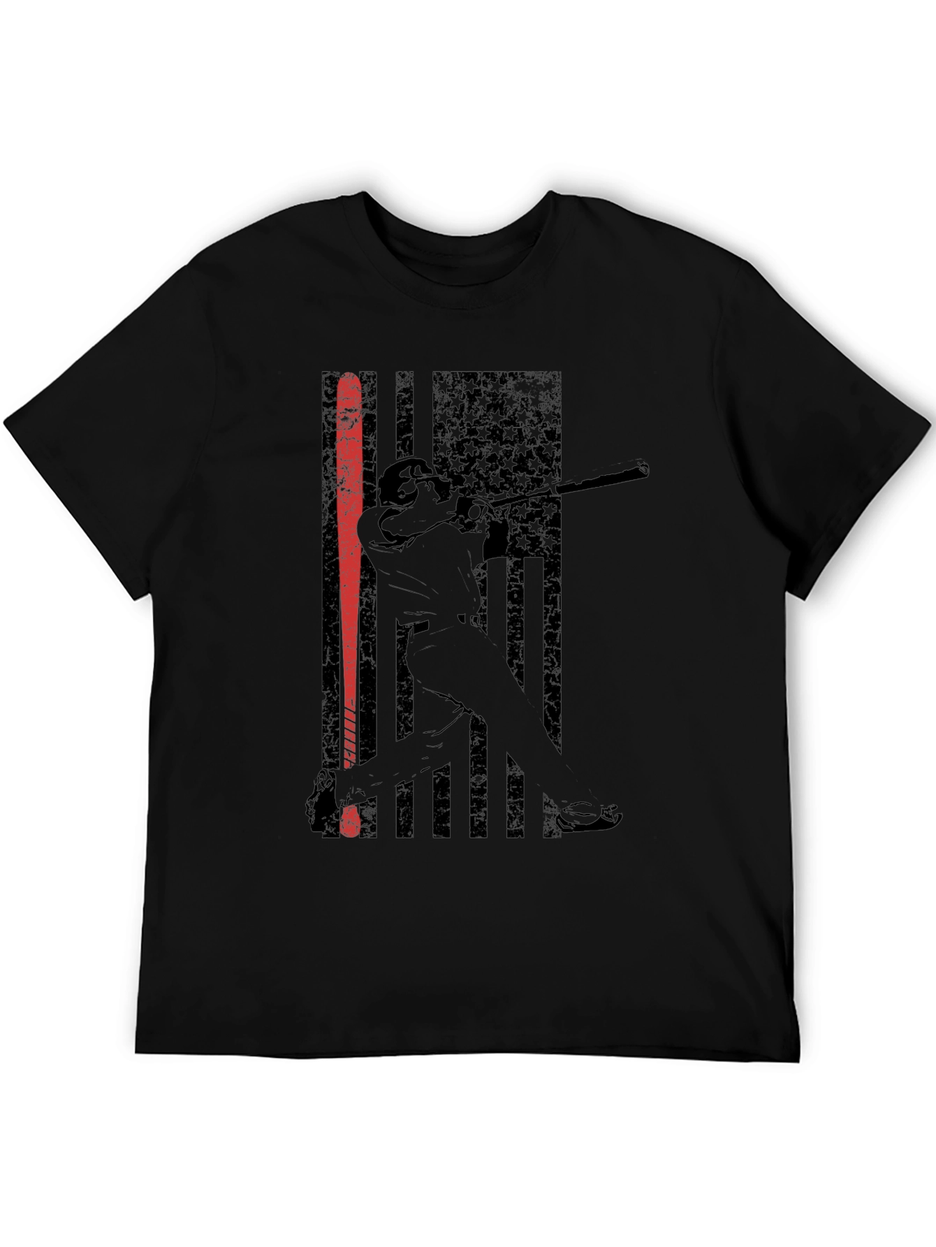 Baseball USA Flag Graphic Tee