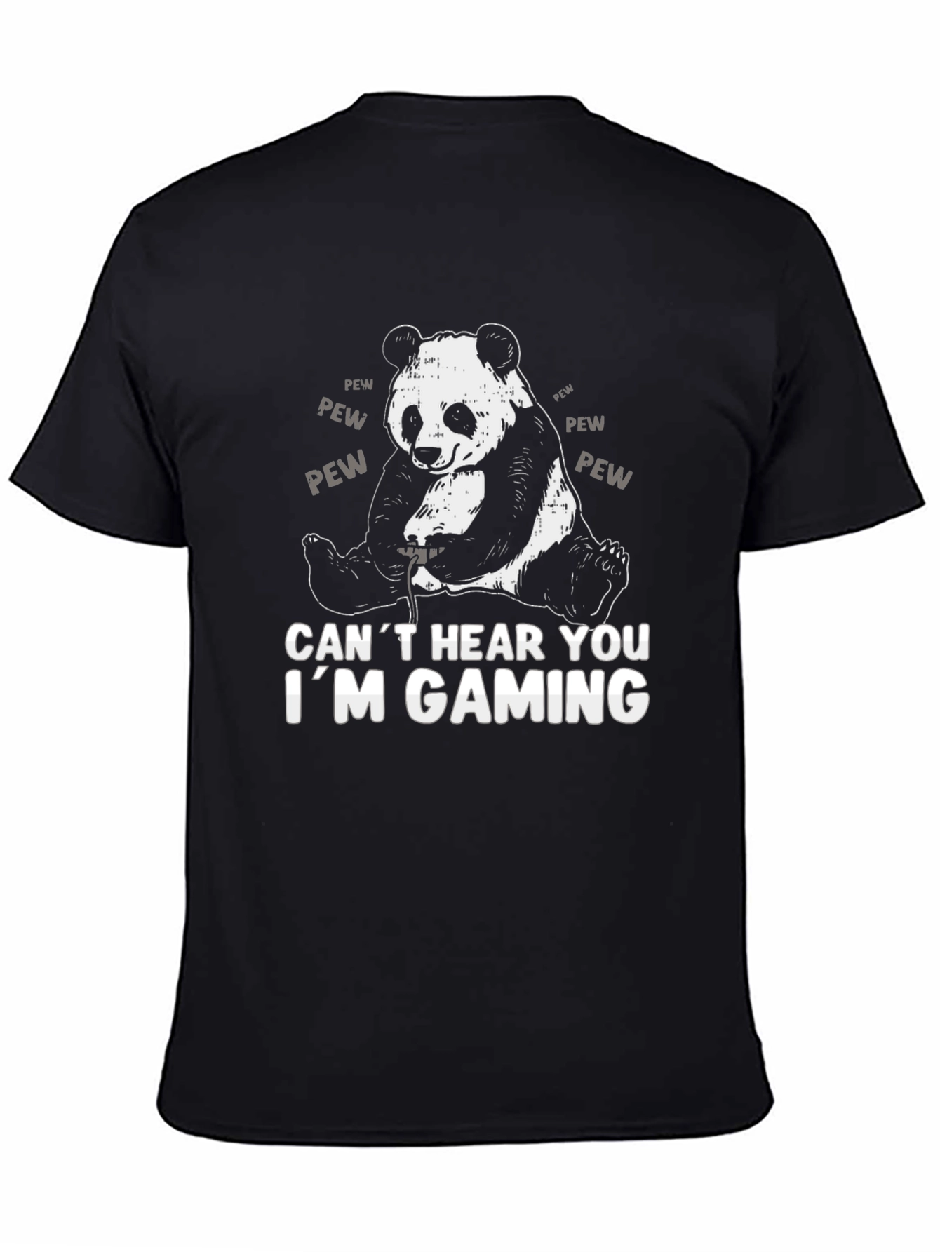 Gaming Panda Graphic Tee - Gamer Humor T-Shirt