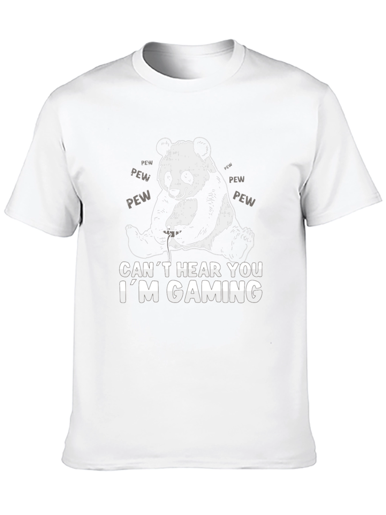 Gaming Panda Graphic Tee - Gamer Humor T-Shirt