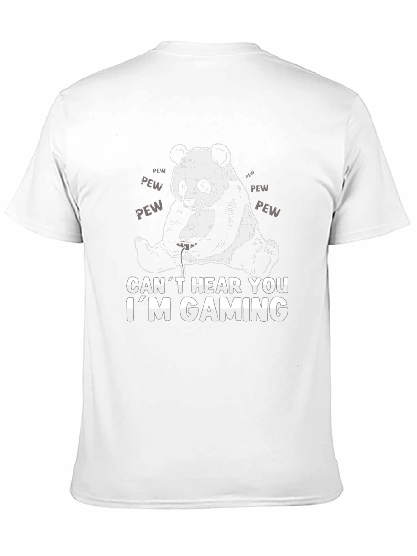 Gaming Panda Graphic Tee - Gamer Humor T-Shirt