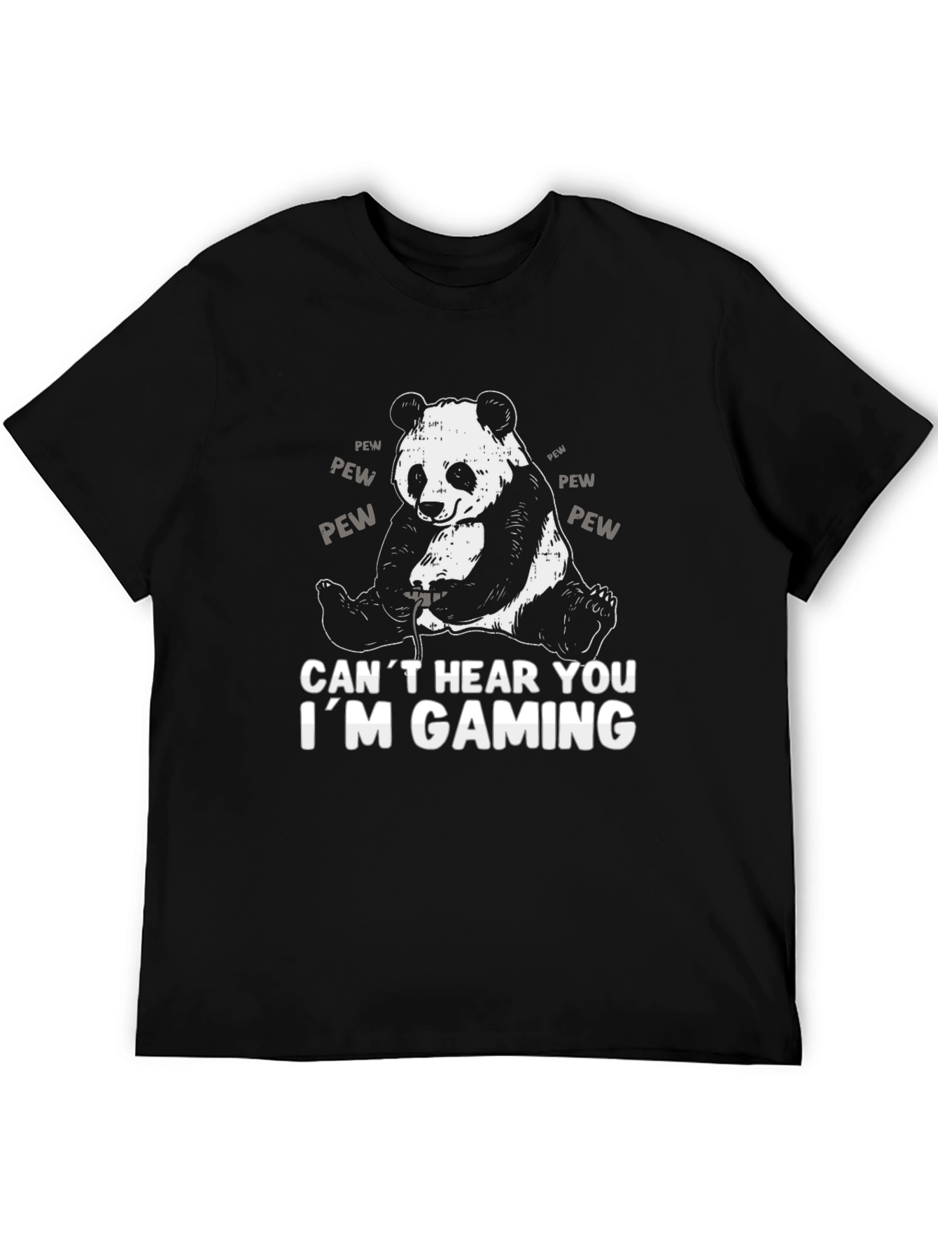 Gaming Panda Graphic Tee - Gamer Humor T-Shirt