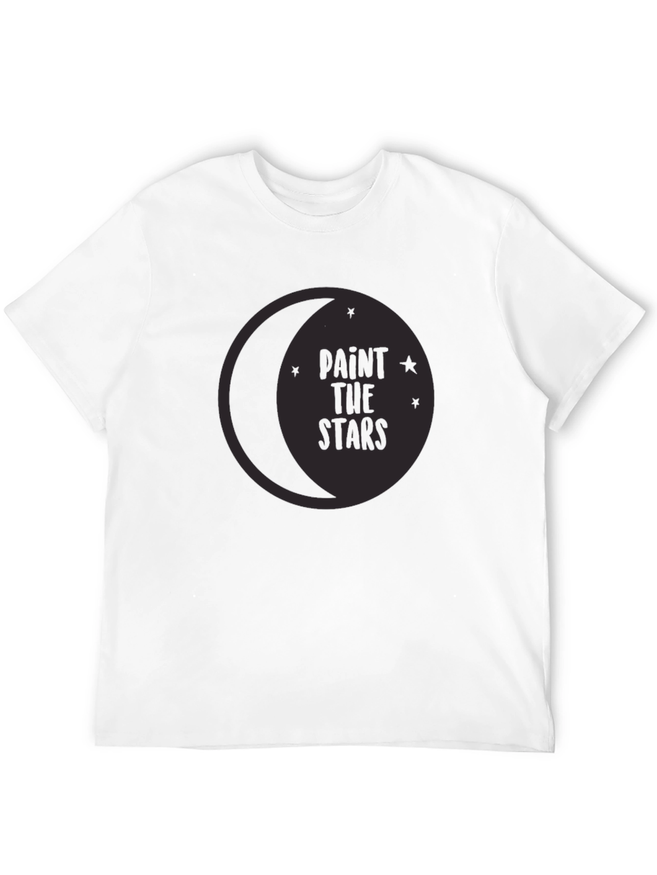 Paint the Stars Graphic Tee - Stylish Crew Neck