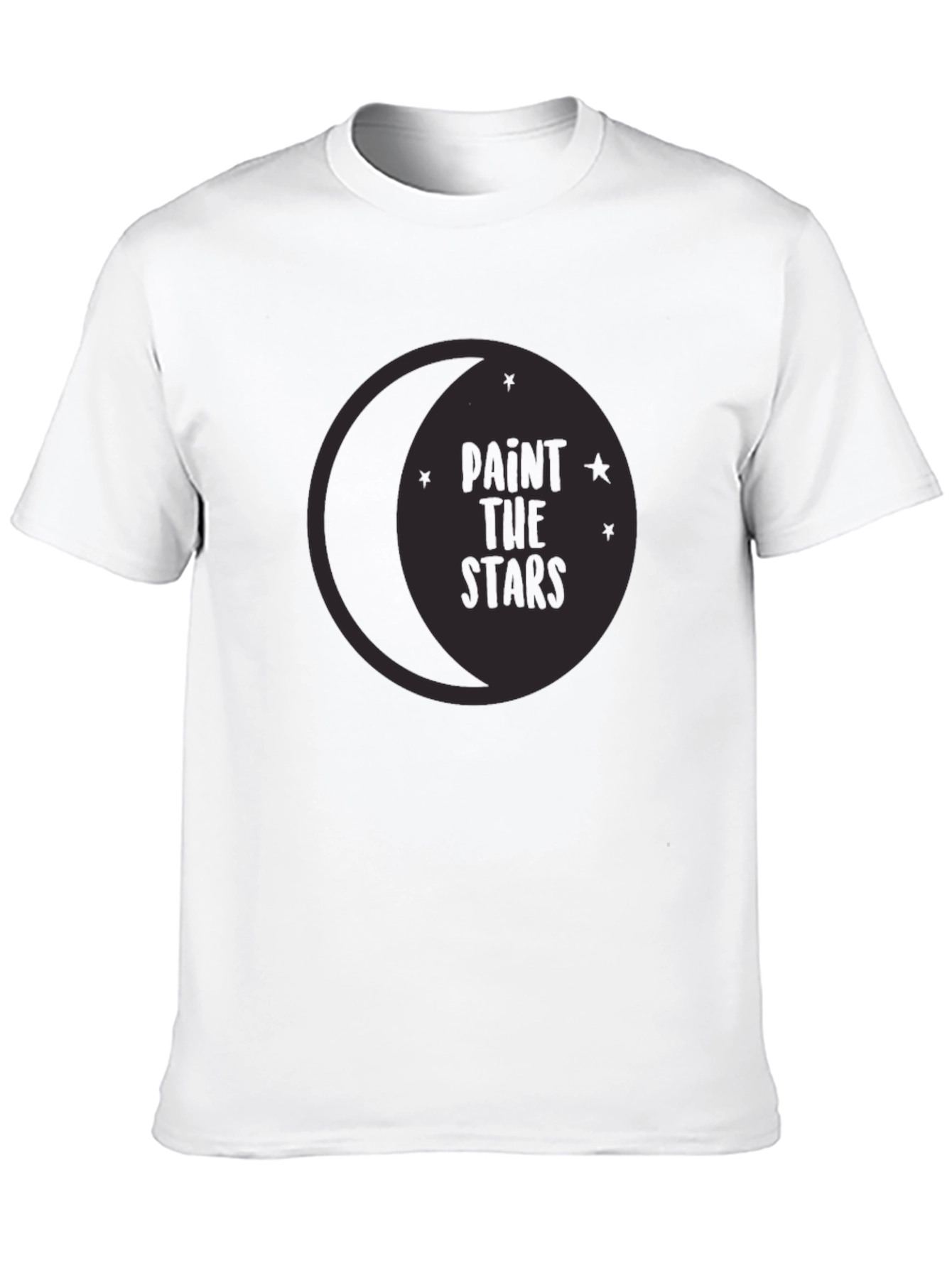 Paint the Stars Graphic Tee - Stylish Crew Neck