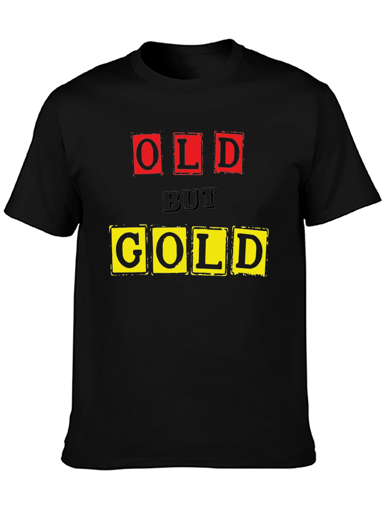 Old But Gold Graphic T-Shirt - Black