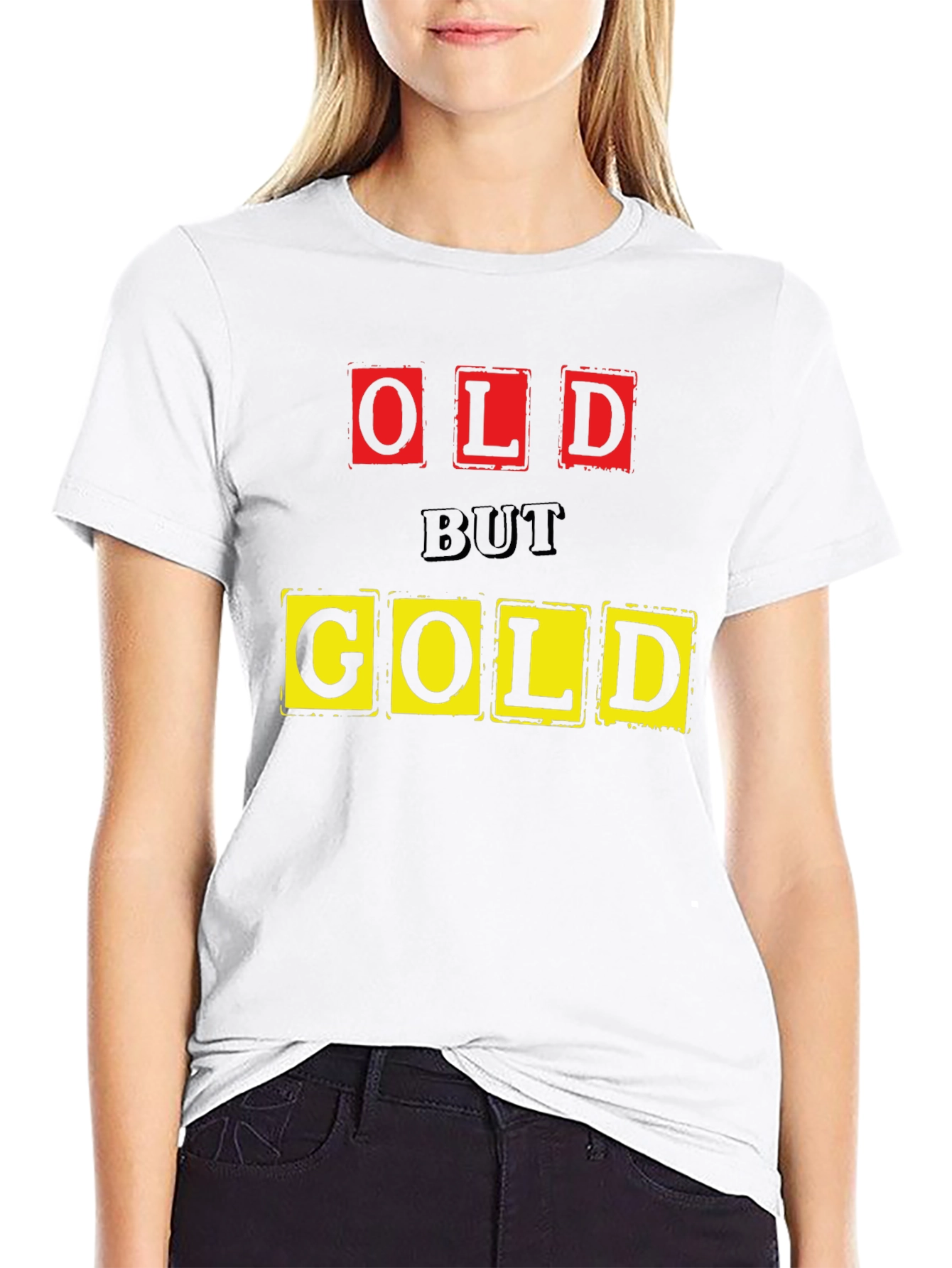 Old But Gold Graphic T-Shirt - Black