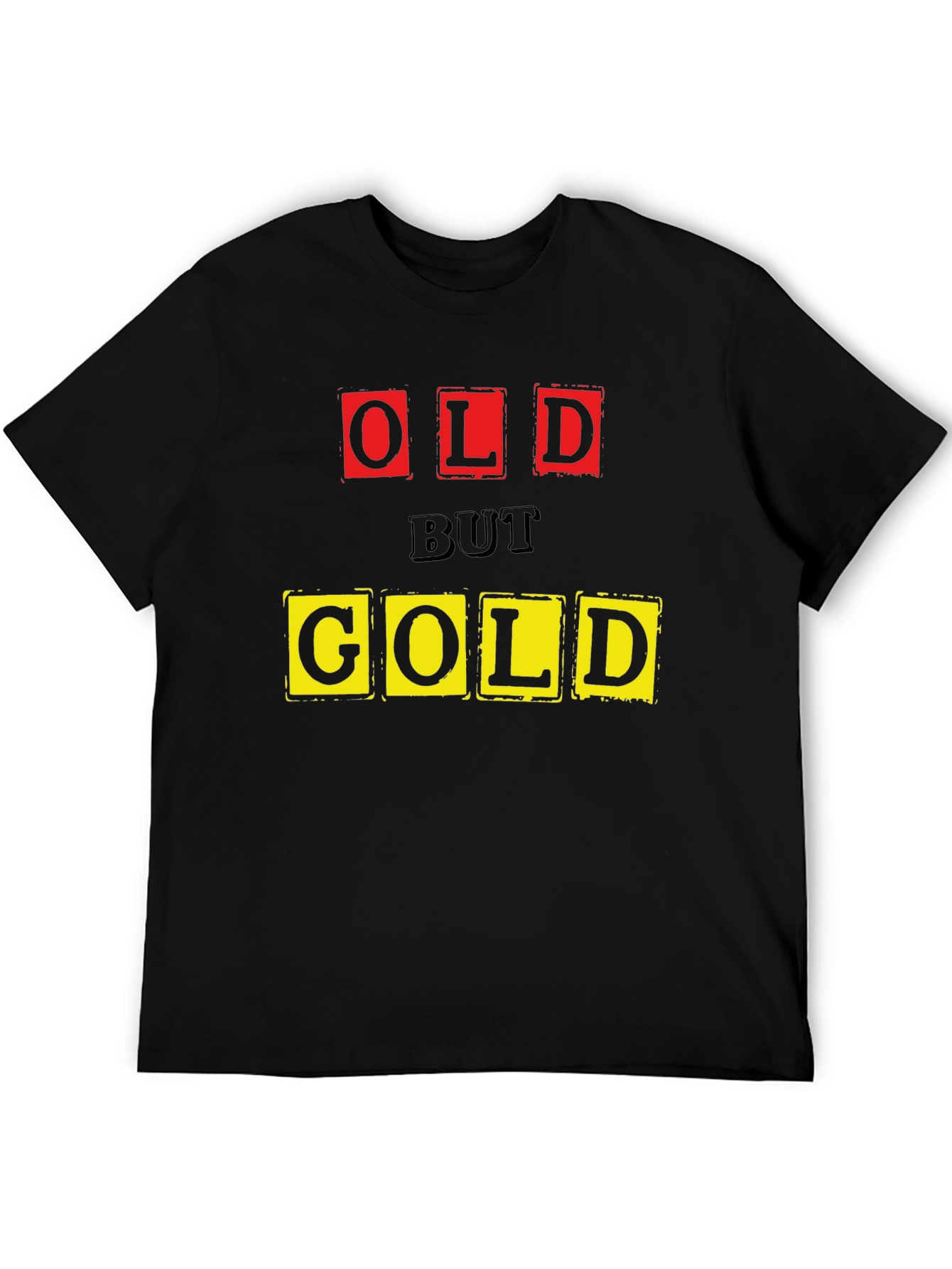 Old But Gold Graphic T-Shirt - Black