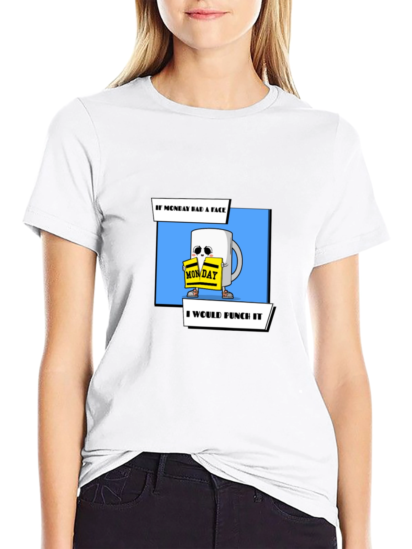 Funny Monday Coffee Mug Punch T-Shirt