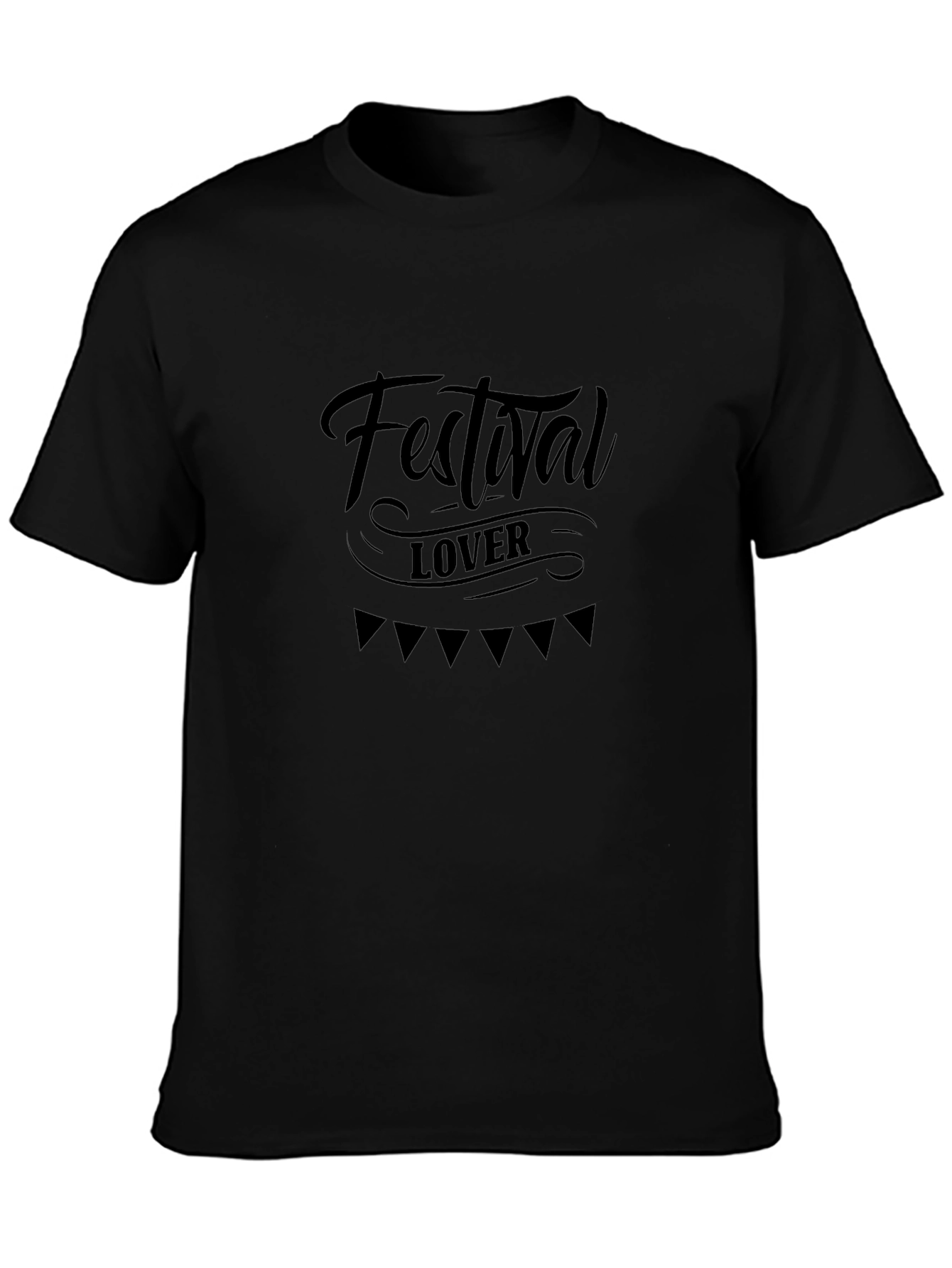 Festival Lover Black T-Shirt