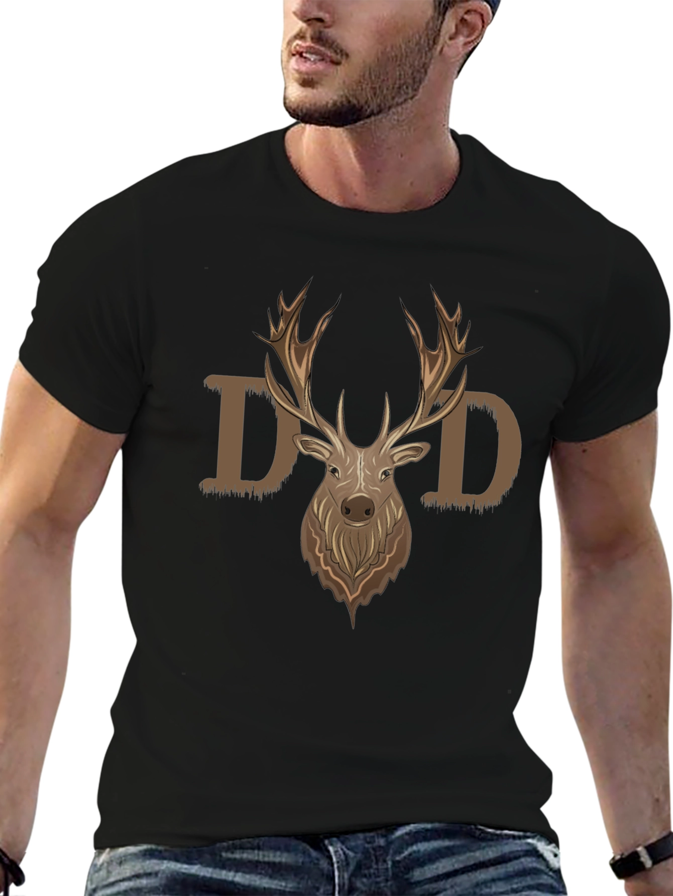 Dad Deer Graphic T-Shirt - Fathers Day Gift