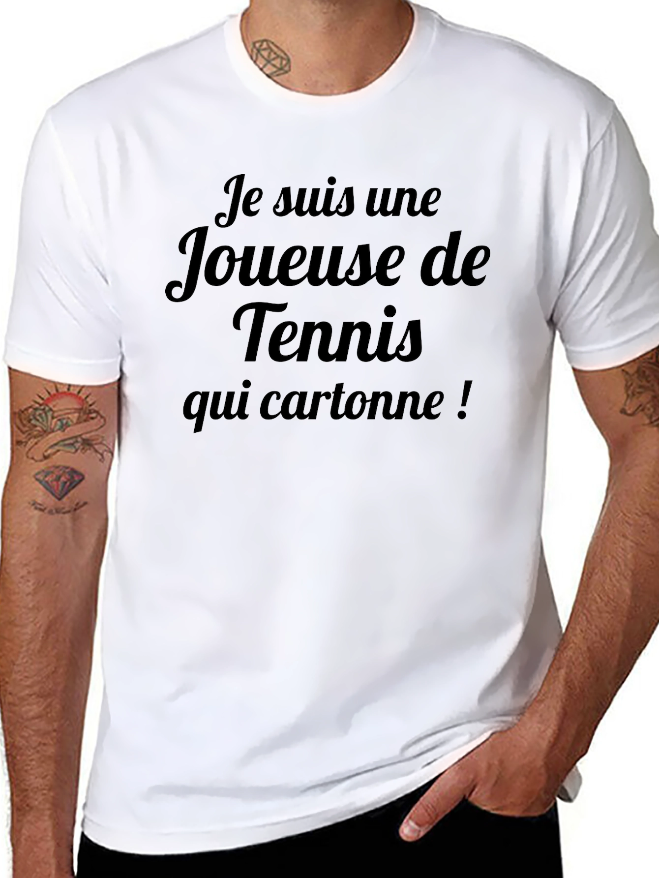 Tennis Player T-Shirt: Je suis une Joueuse de Tennis