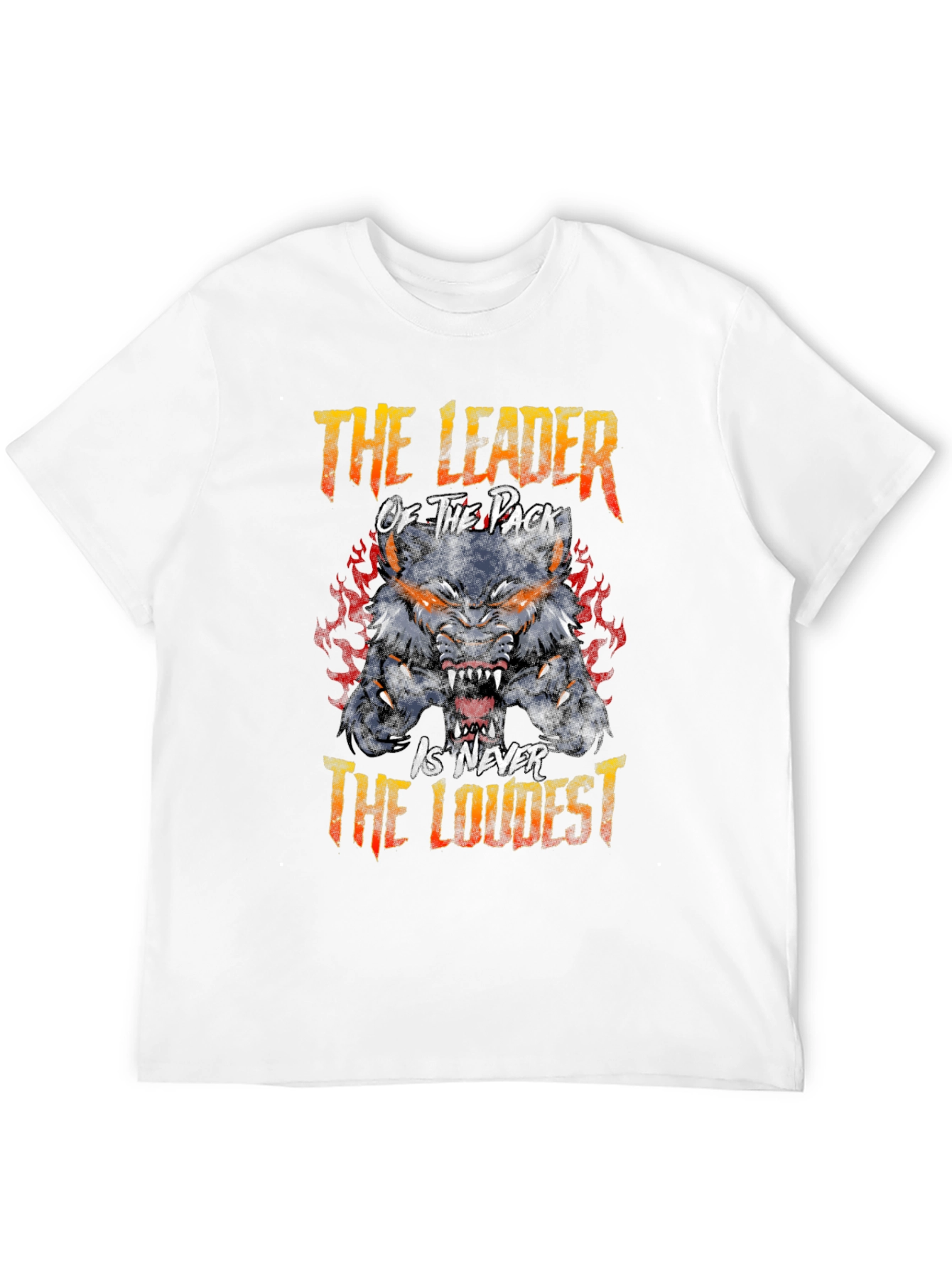 Leader of the Pack Wolf Graphic Tee - Black
