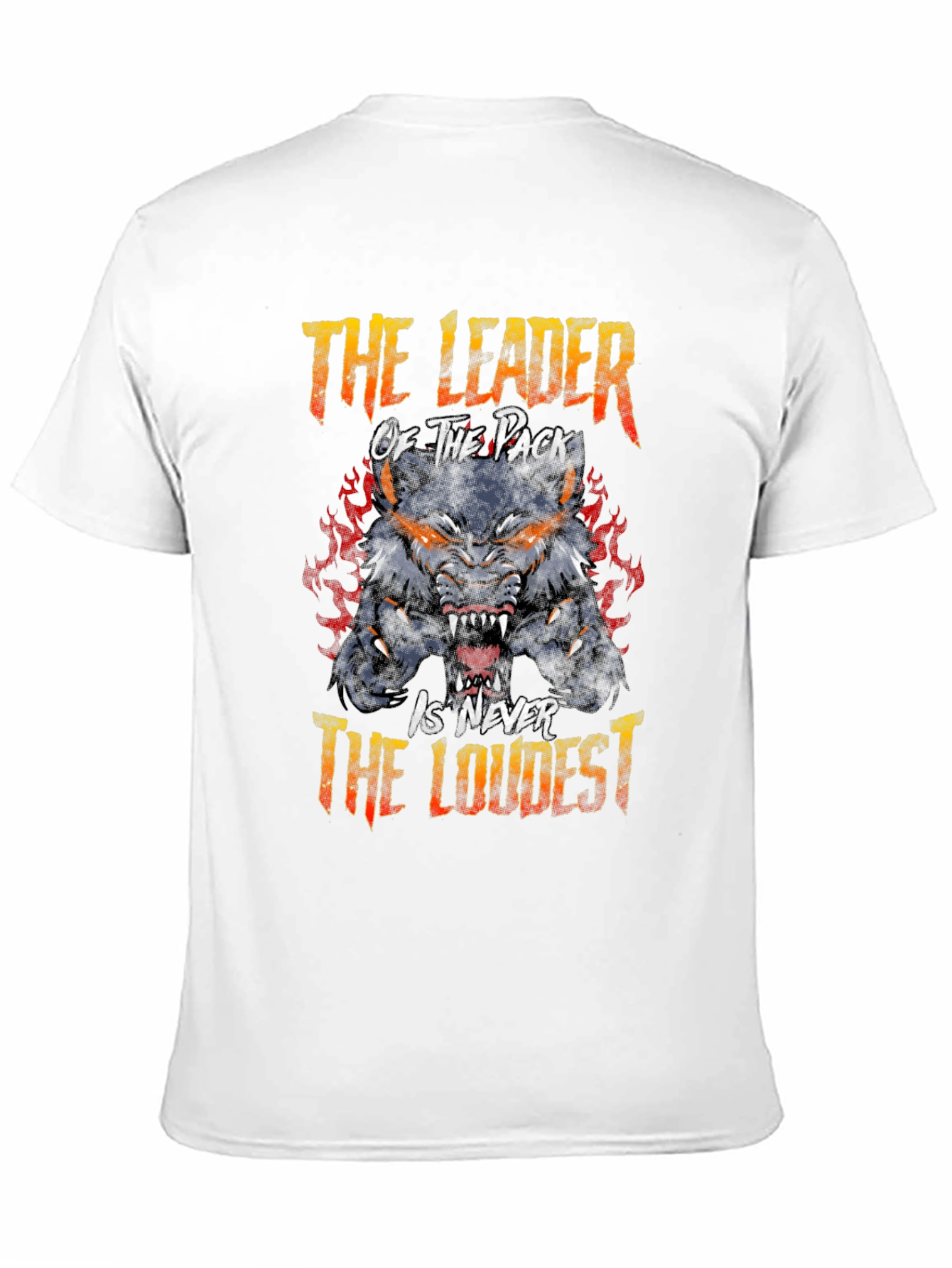 Leader of the Pack Wolf Graphic Tee - Black