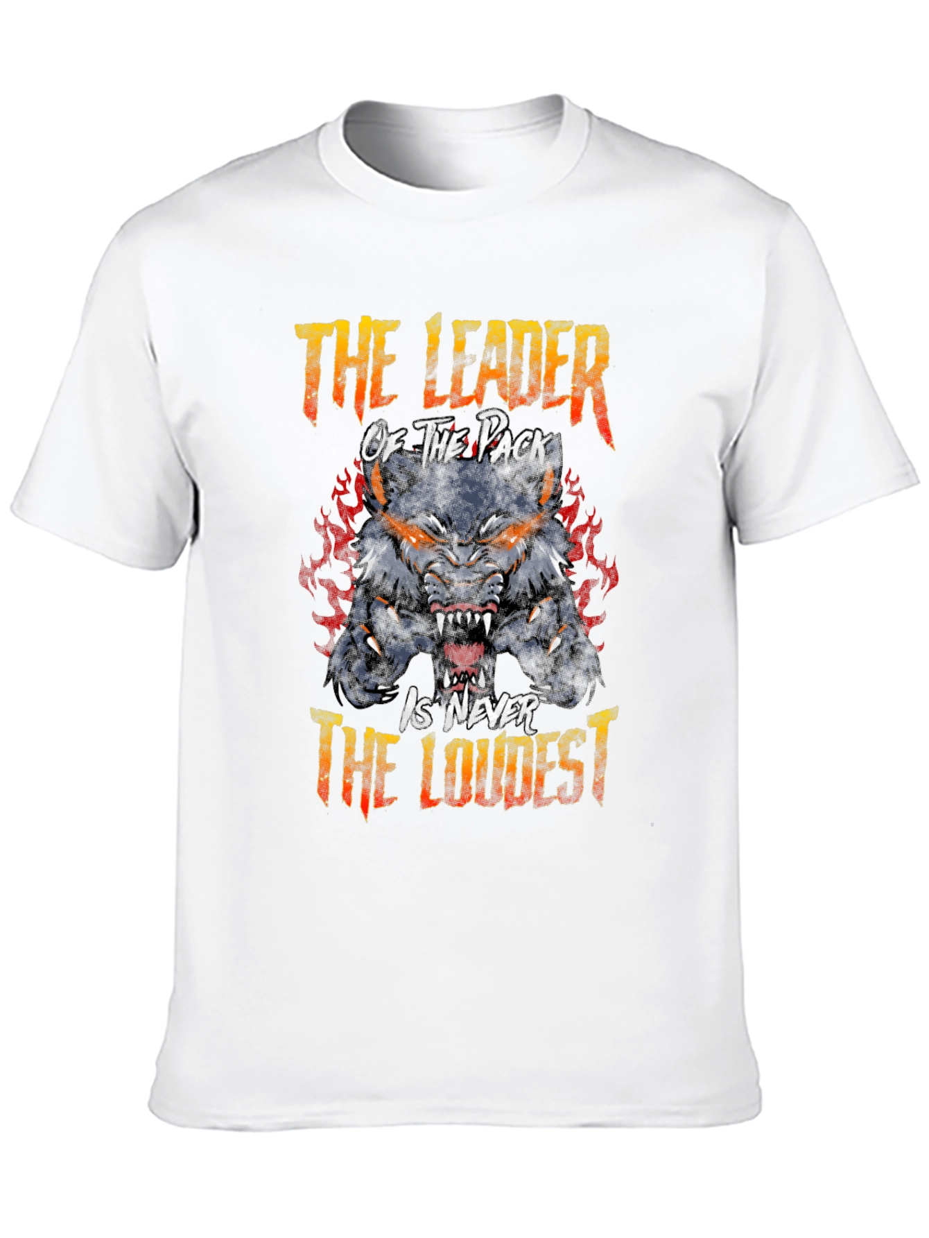 Leader of the Pack Wolf Graphic Tee - Black