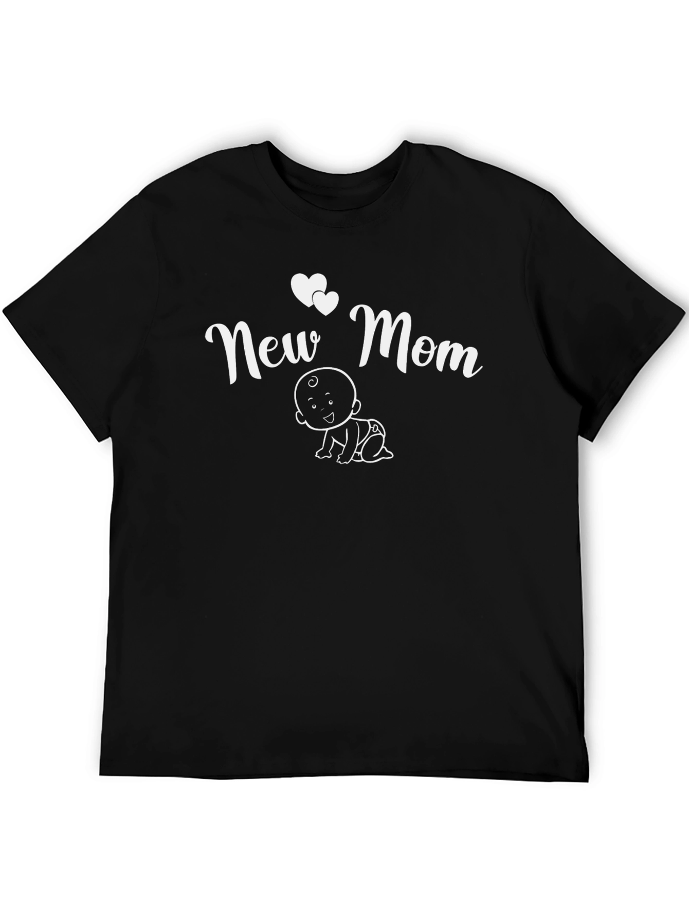 New Mom Graphic Tee - Cute Baby Design