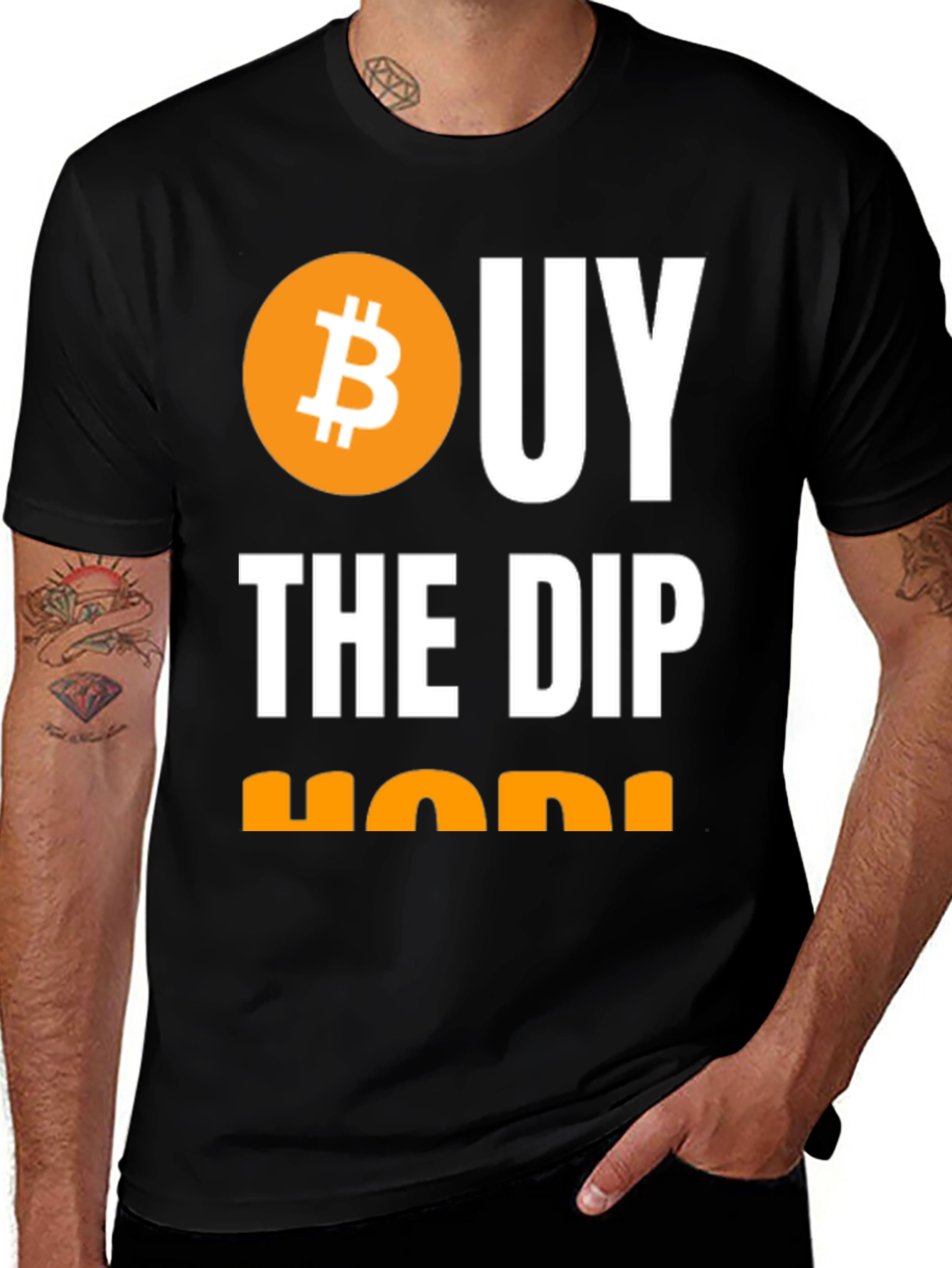 Buy The Dip HODL Crypto Bitcoin T-Shirt