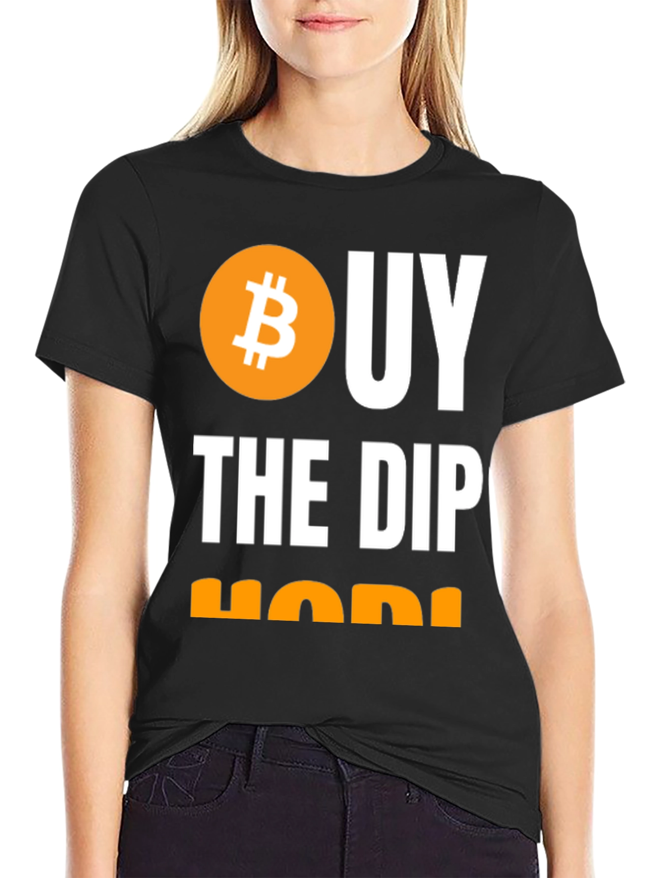 Buy The Dip HODL Crypto Bitcoin T-Shirt