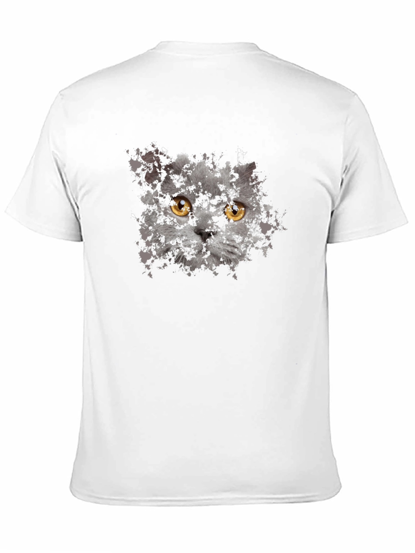 Cat Face Graphic Tee - Unisex Black T-Shirt