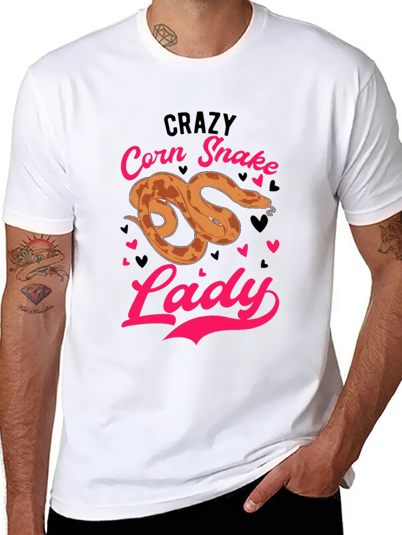 Crazy Corn Snake Lady T-Shirt