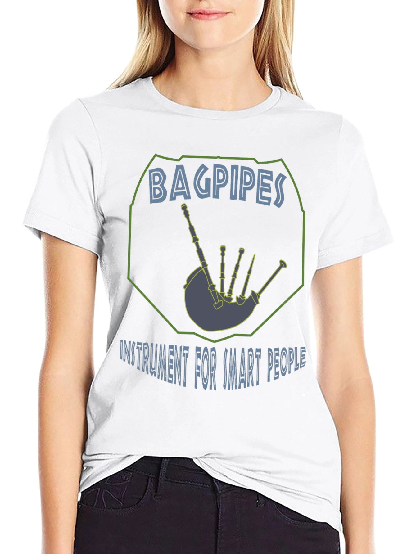 Bagpipes Instrument for Smart People Graphic T-Shirt