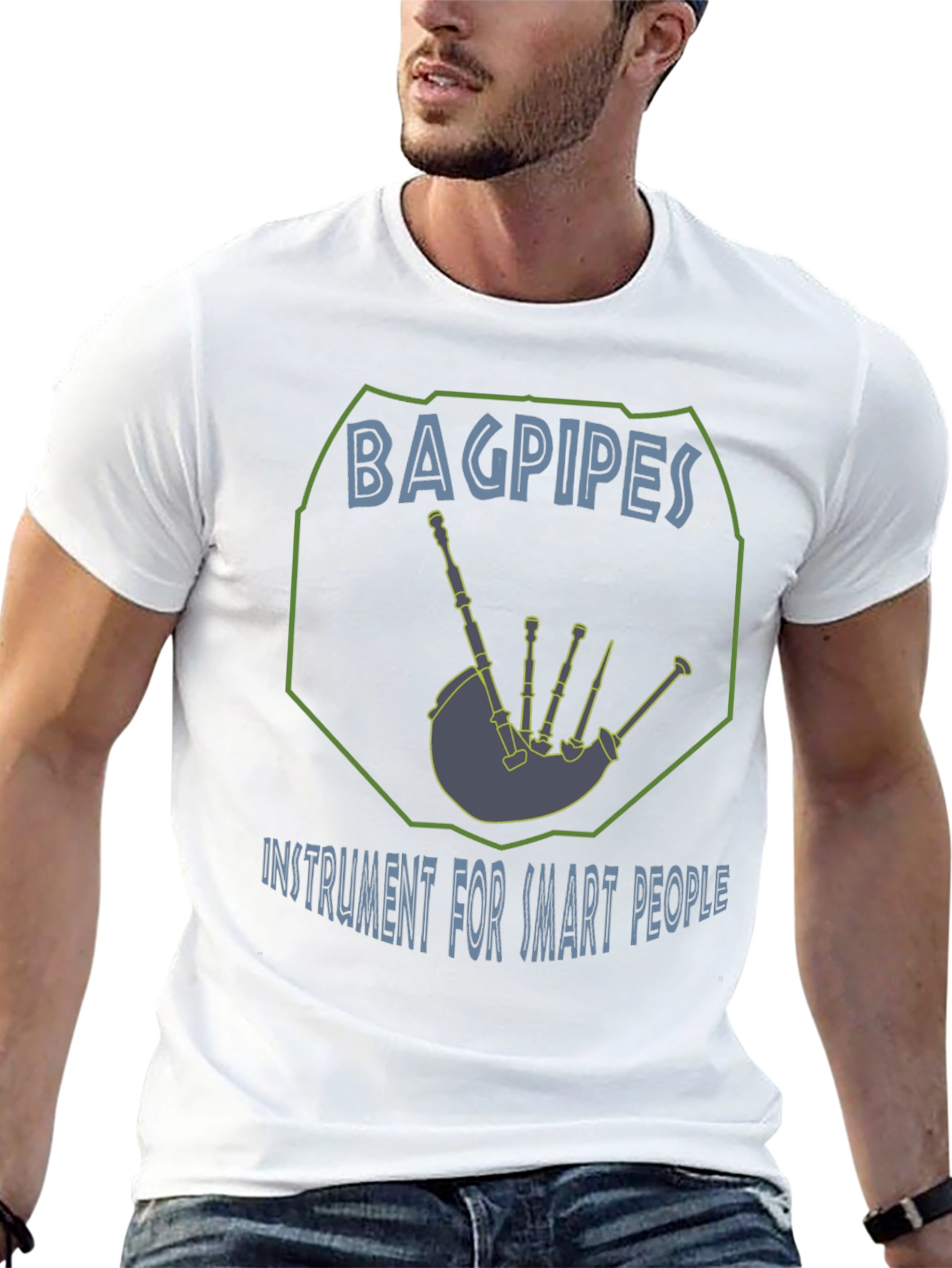 Bagpipes Instrument for Smart People Graphic T-Shirt