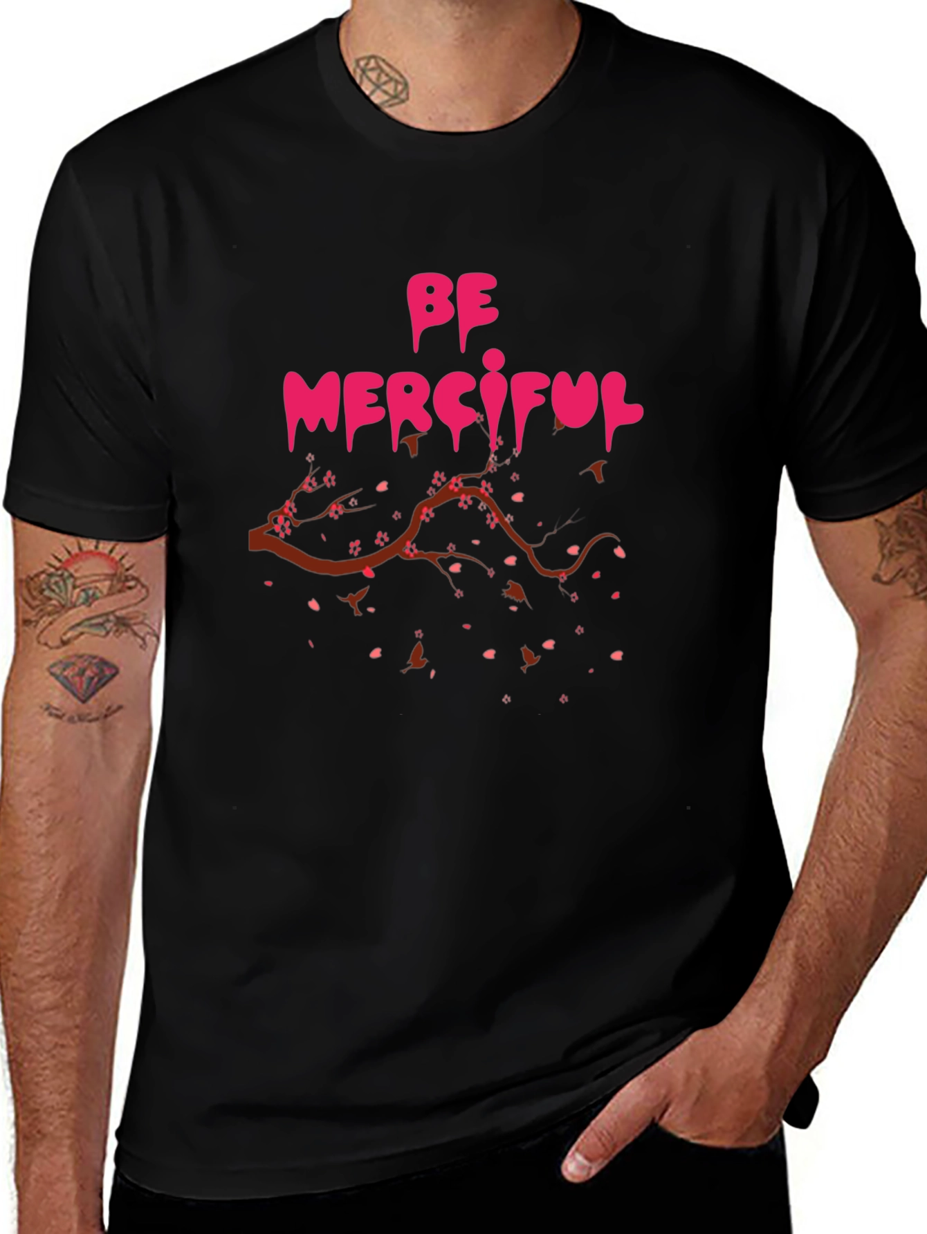 Be Merciful Graphic Tee - Black