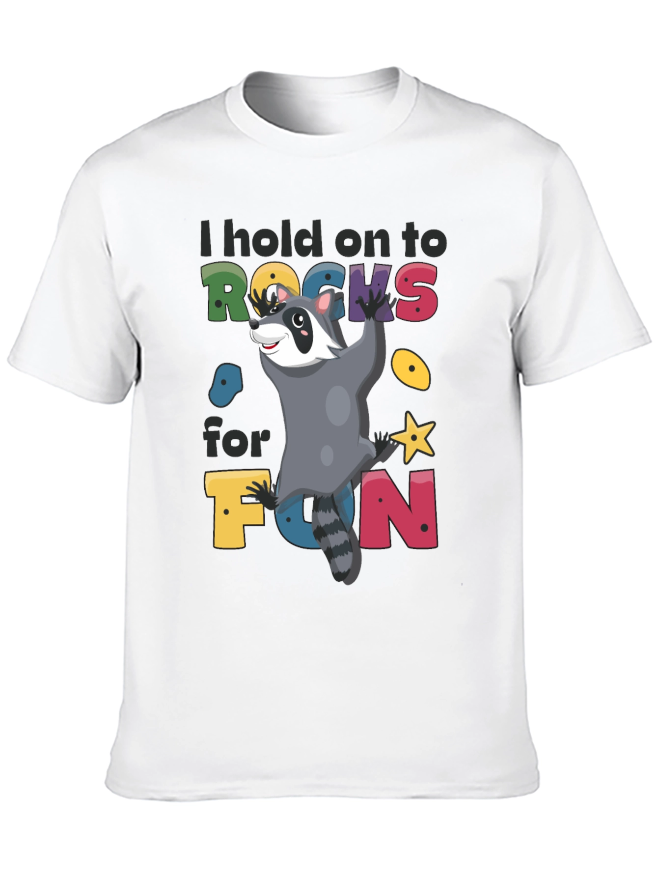 Climbing Raccoon Graphic T-Shirt