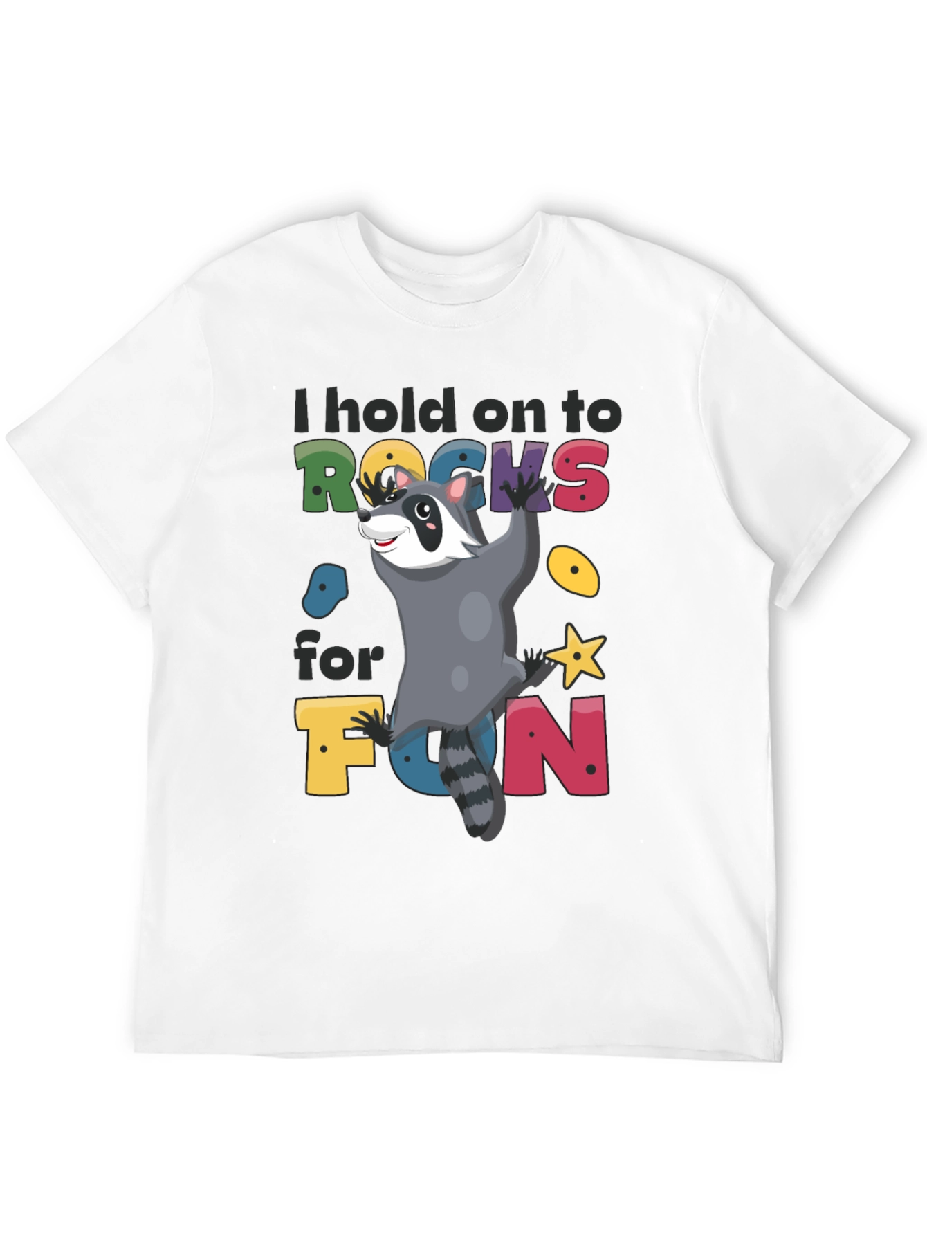 Climbing Raccoon Graphic T-Shirt