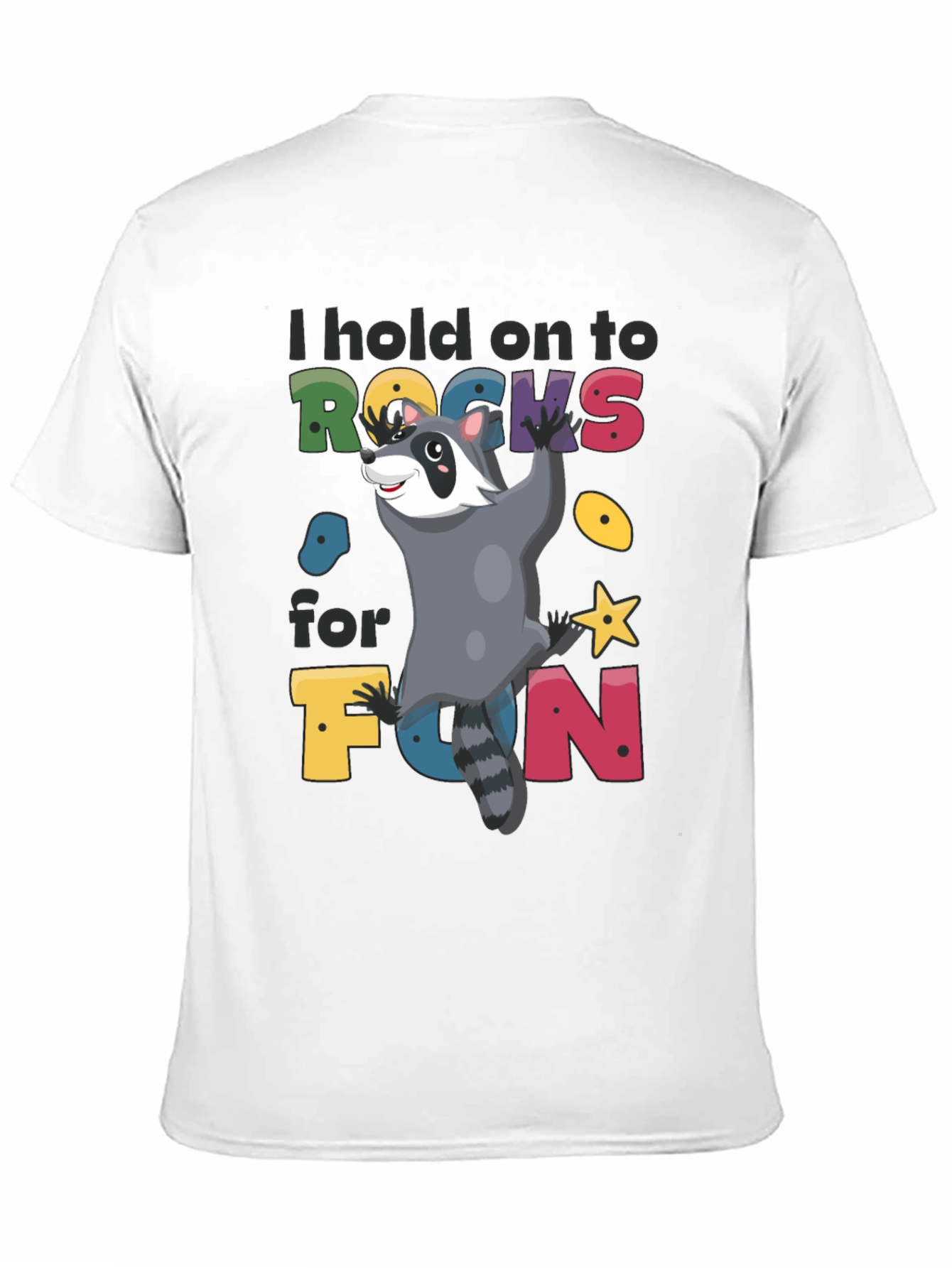 Climbing Raccoon Graphic T-Shirt