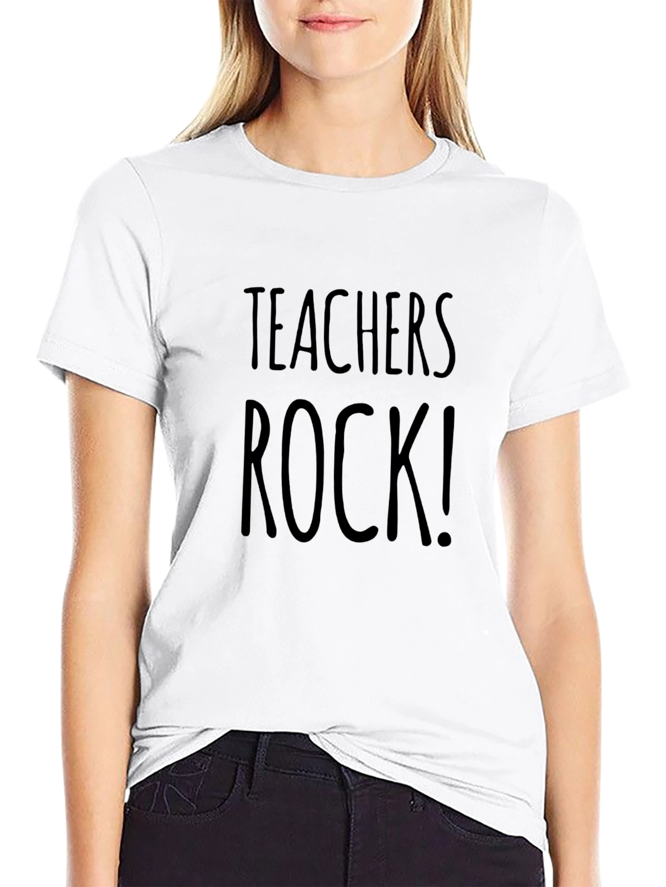 Teachers Rock Black T-Shirt