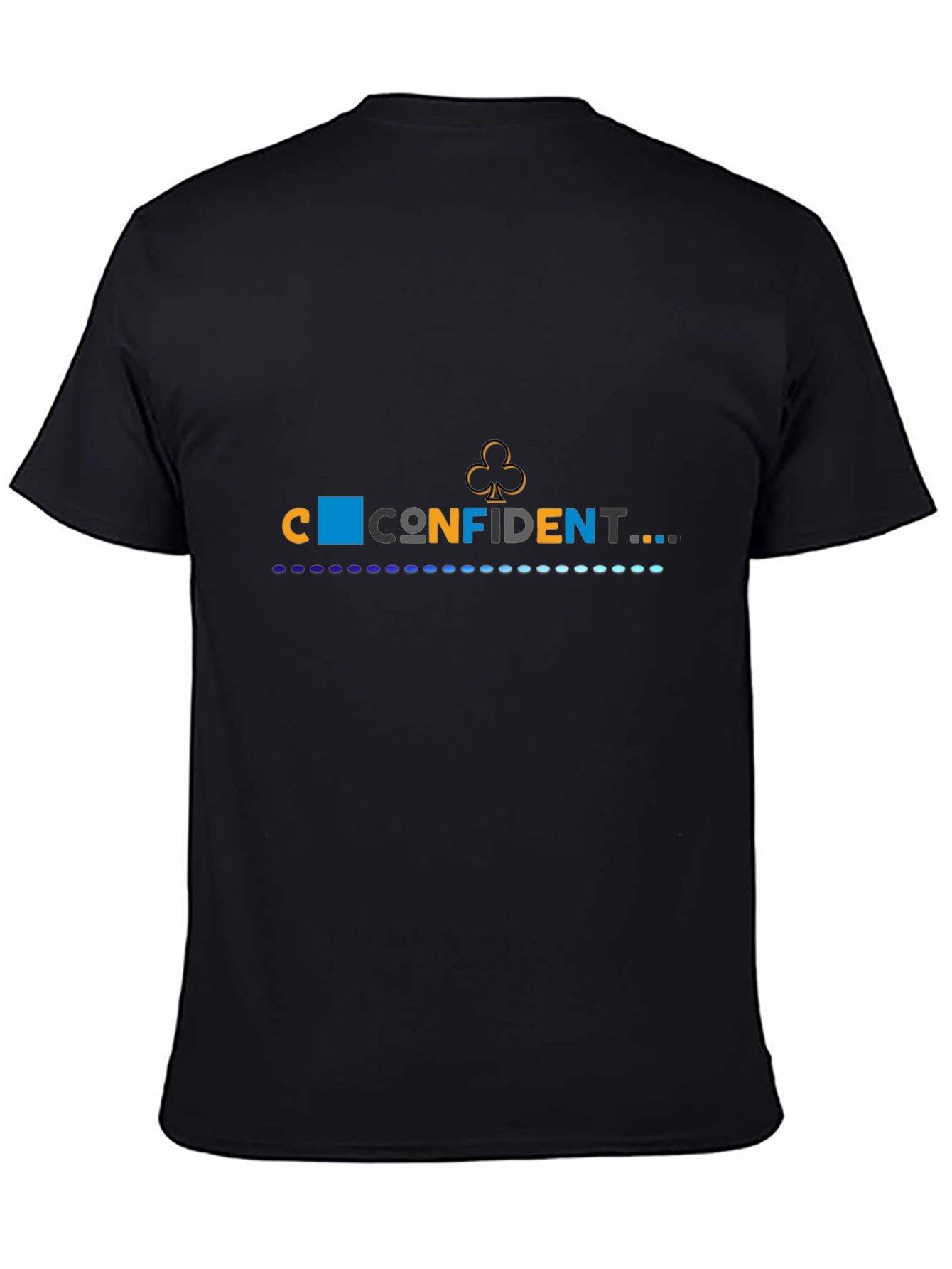 Confident Graphic Print Black T-Shirt