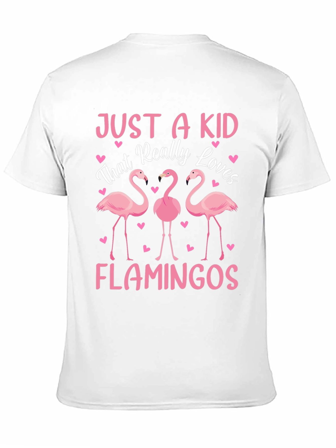 Just a Kid That Really Loves Flamingos T-Shirt