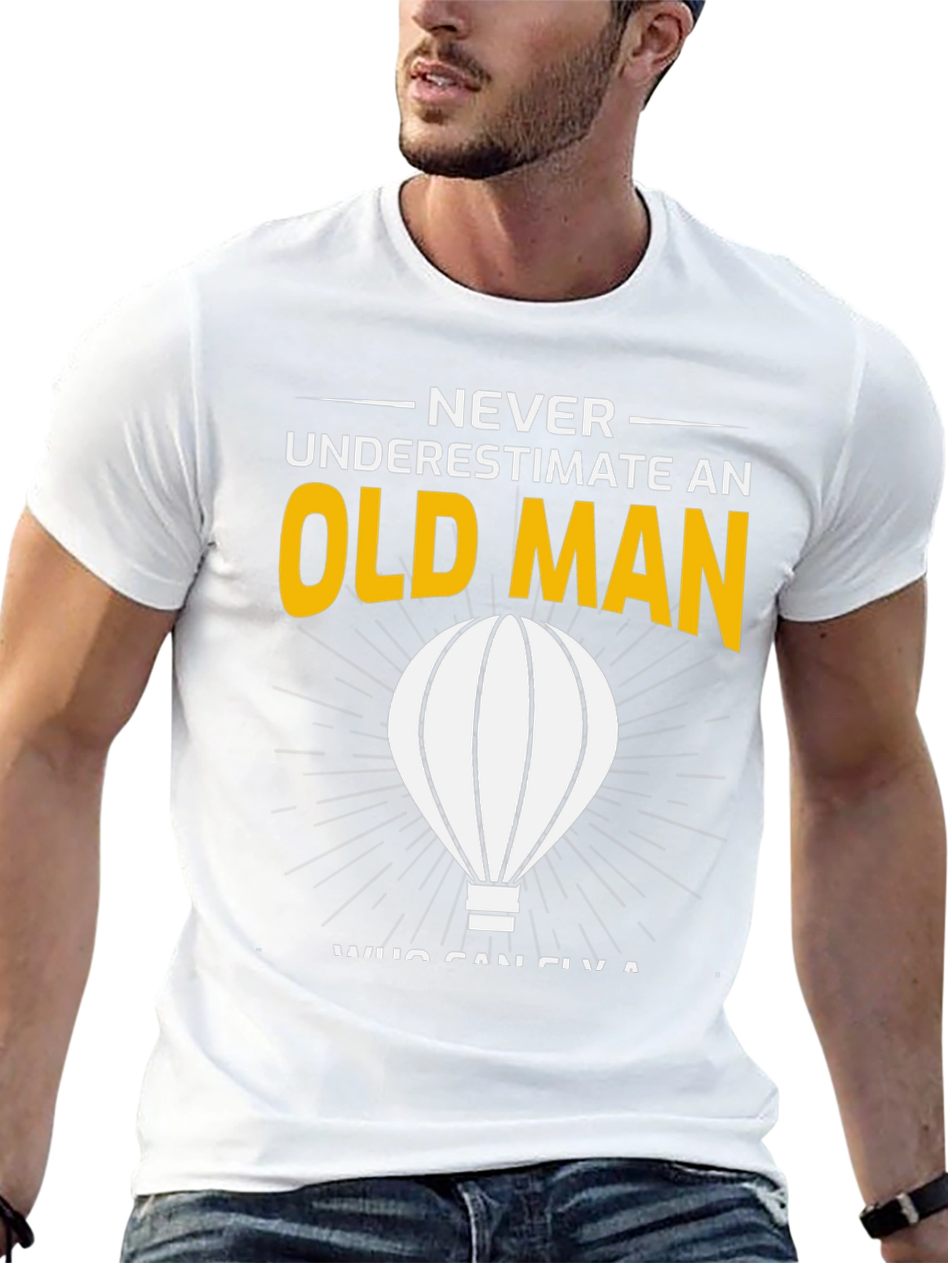 Never Underestimate an Old Man T-Shirt